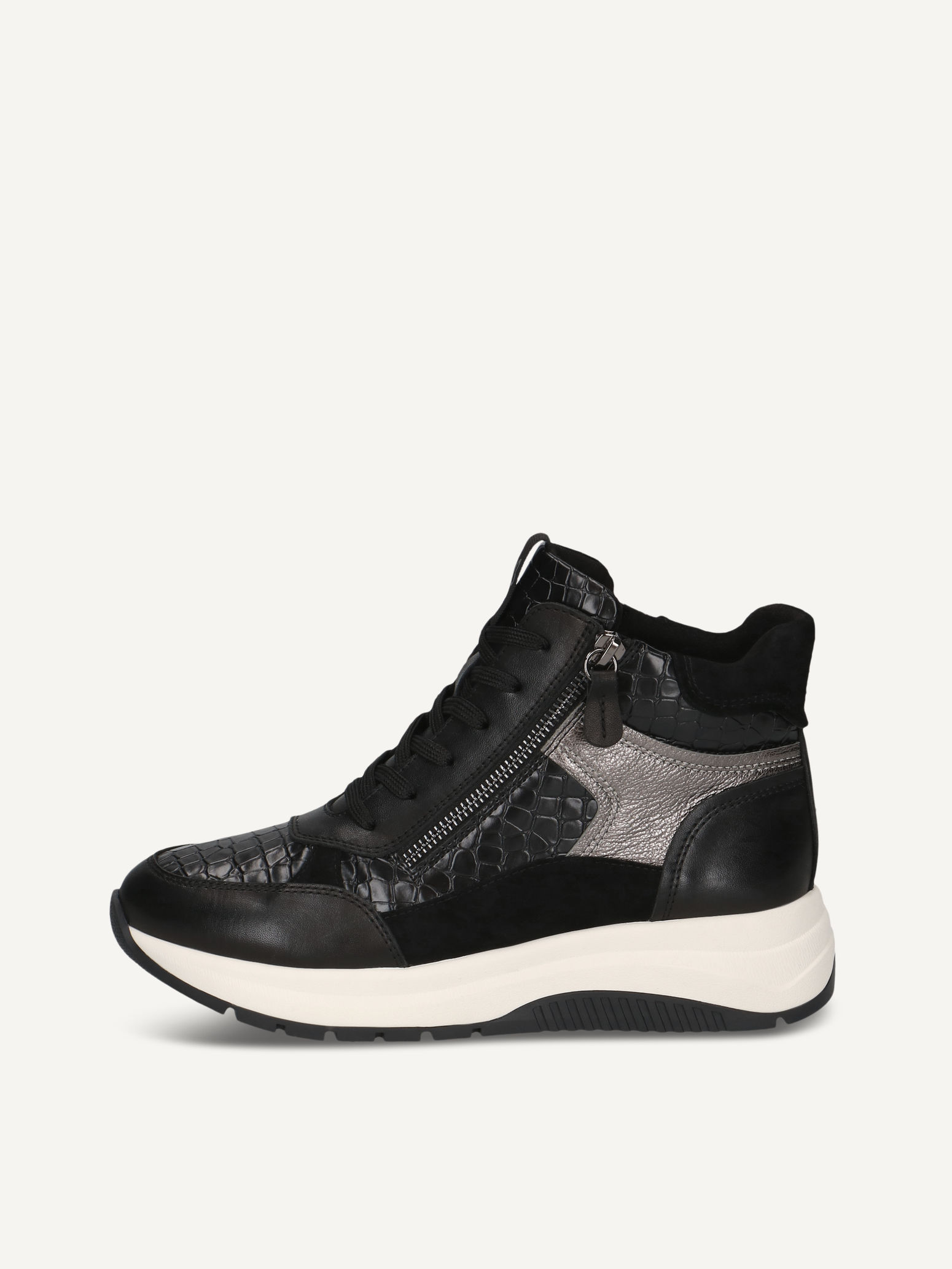 CAPRICE Bootie, , made of Leather and textile without heel, Size 37