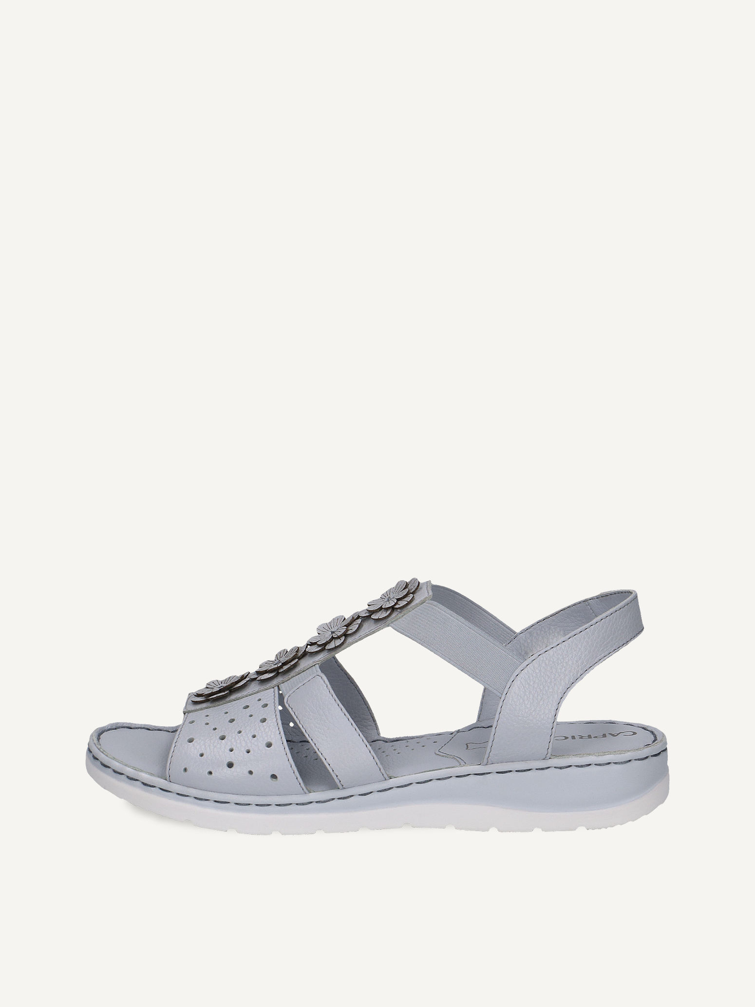 CAPRICE Heeled sandal, blue, made of Leather without heel, Size 41