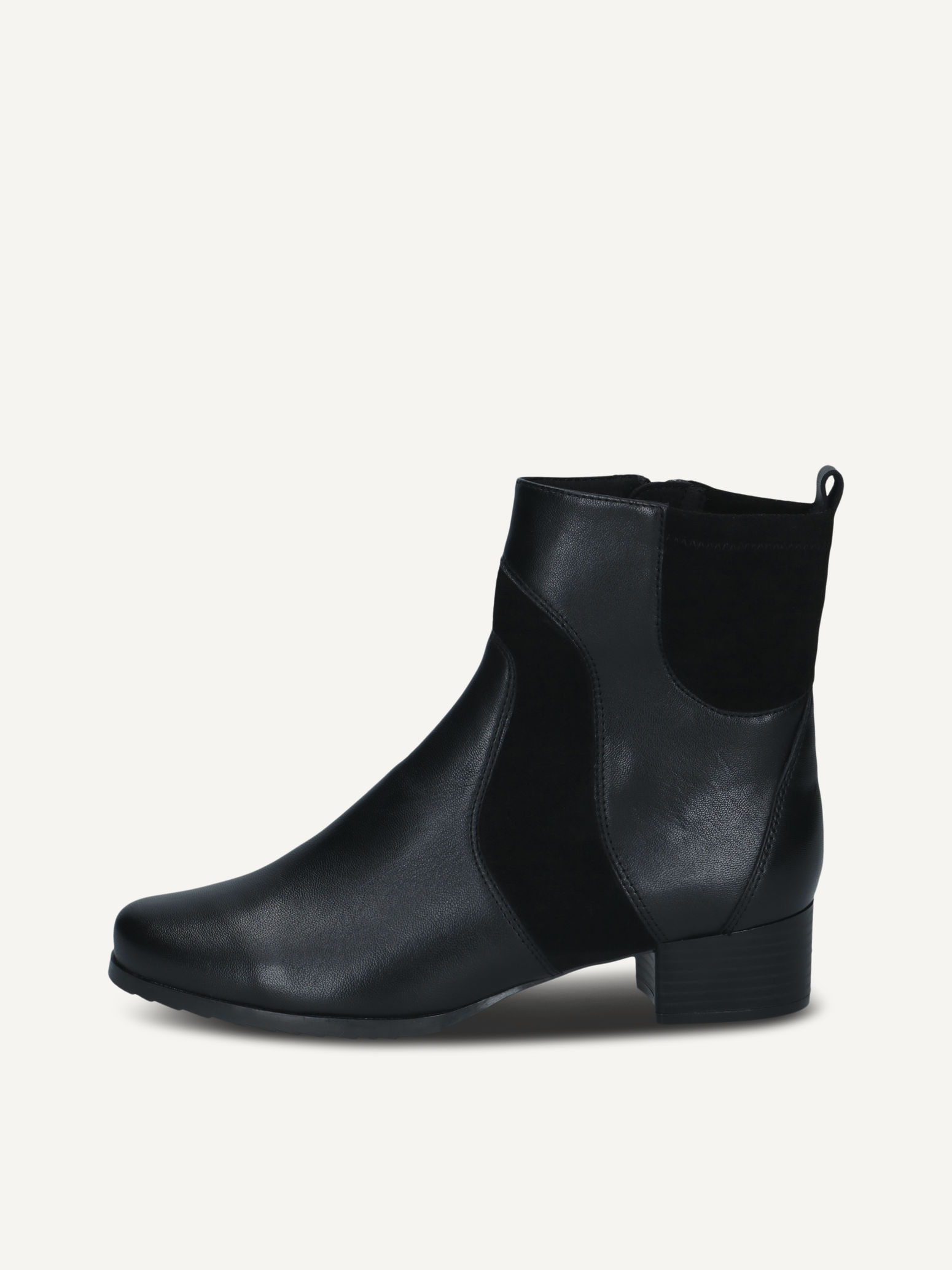 CAPRICE Bootie, , made of Leather and synthetic with Block heel, Size 42