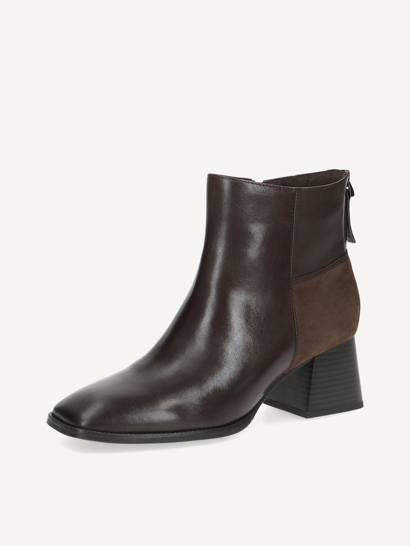 Lederstiefelette - braun
