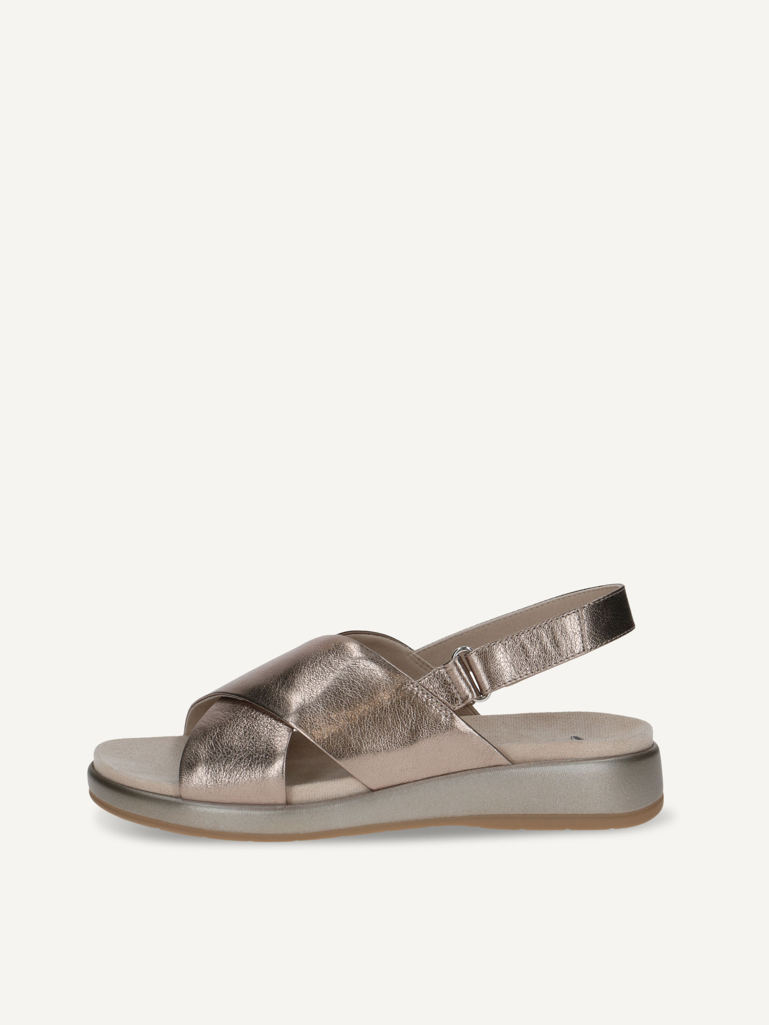 CAPRICE Sandal, brown, made of Leather without heel, Size 38