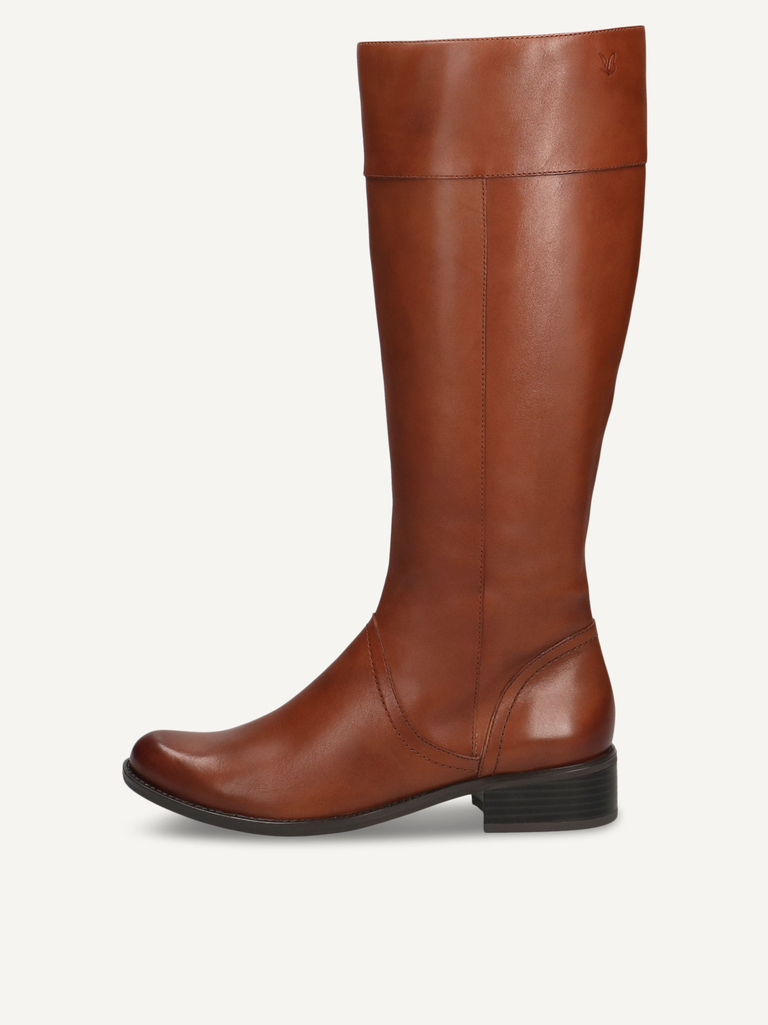 CAPRICE Stiefel, braun, aus Leder mit Blockabsatz, Gr. 40
