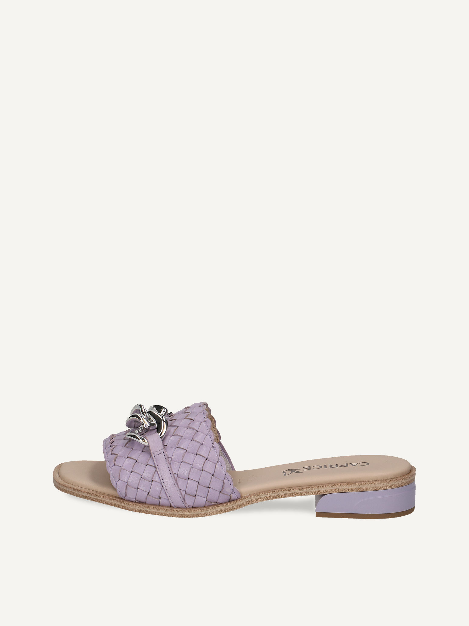 CAPRICE Mule, rose, made of Leather with Block heel, Size 40