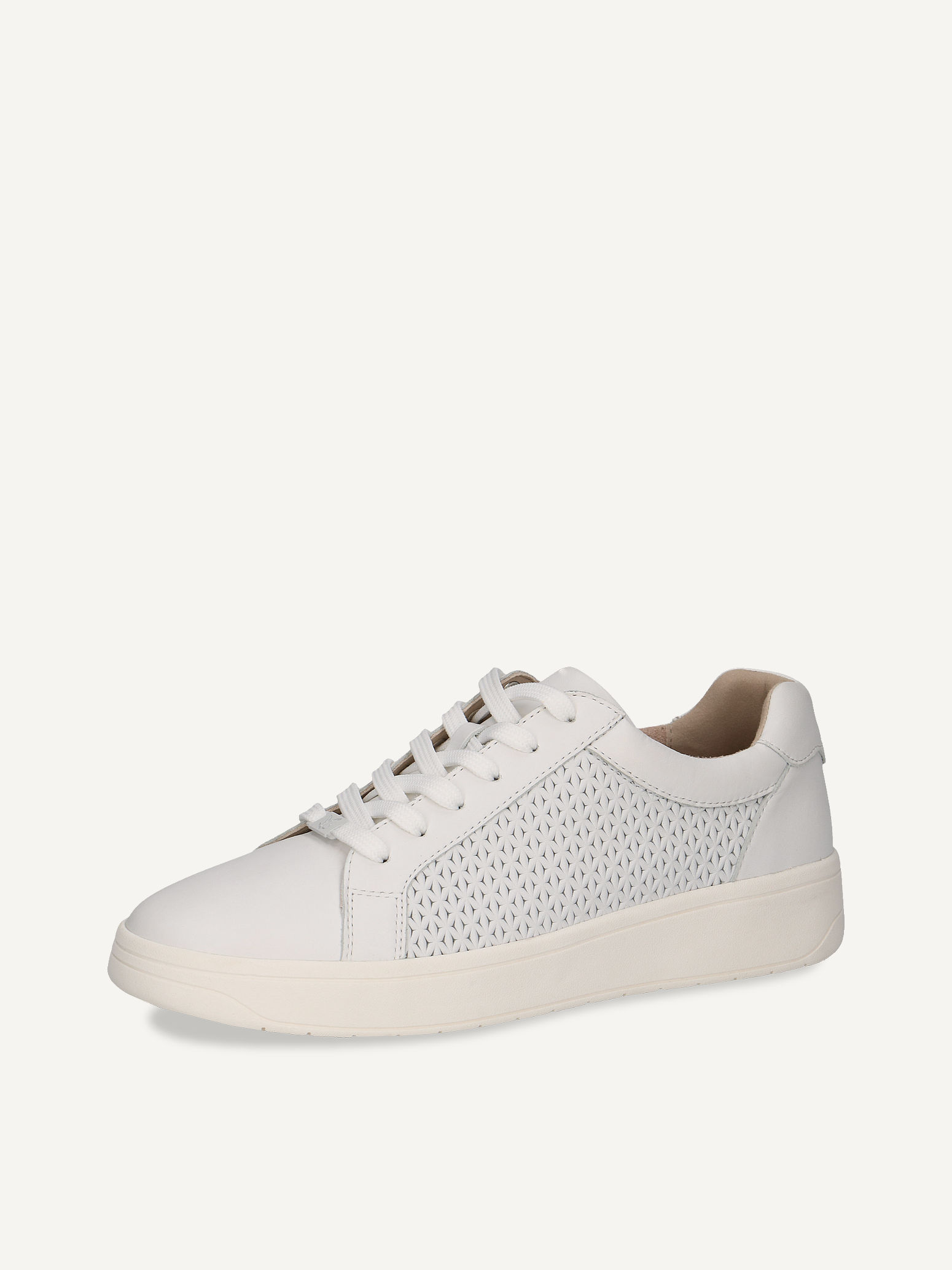 Basket en cuir - blanc