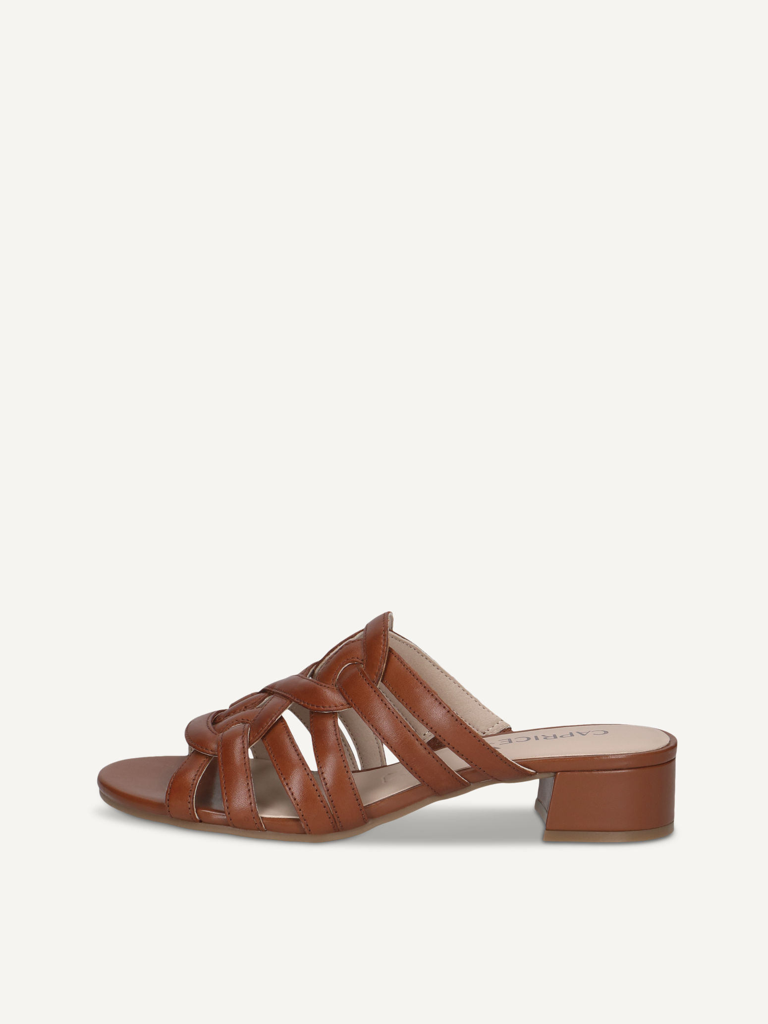 CAPRICE Mule, , made of Leather with Block heel, Size 40
