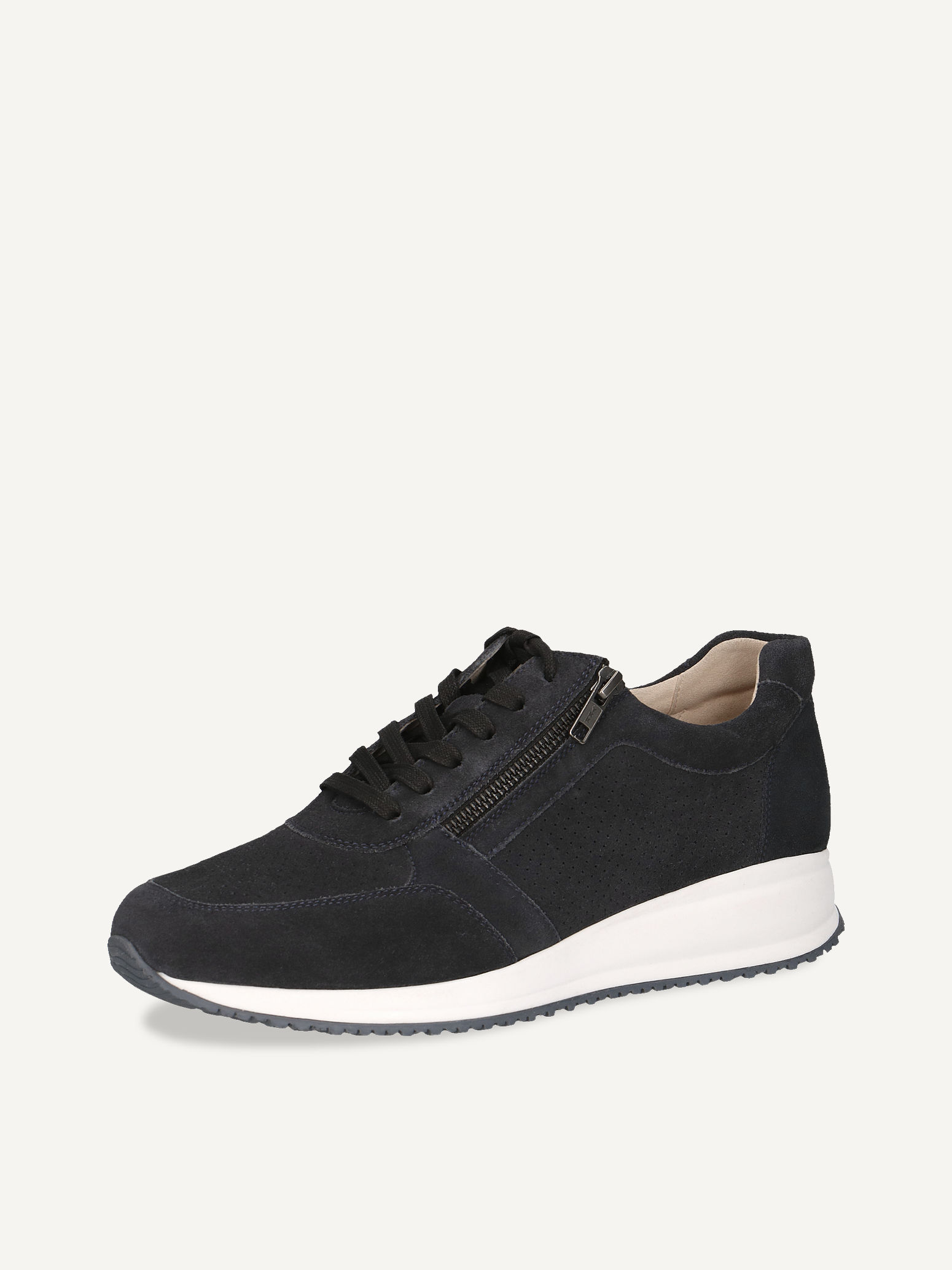 Ledersneaker - blau