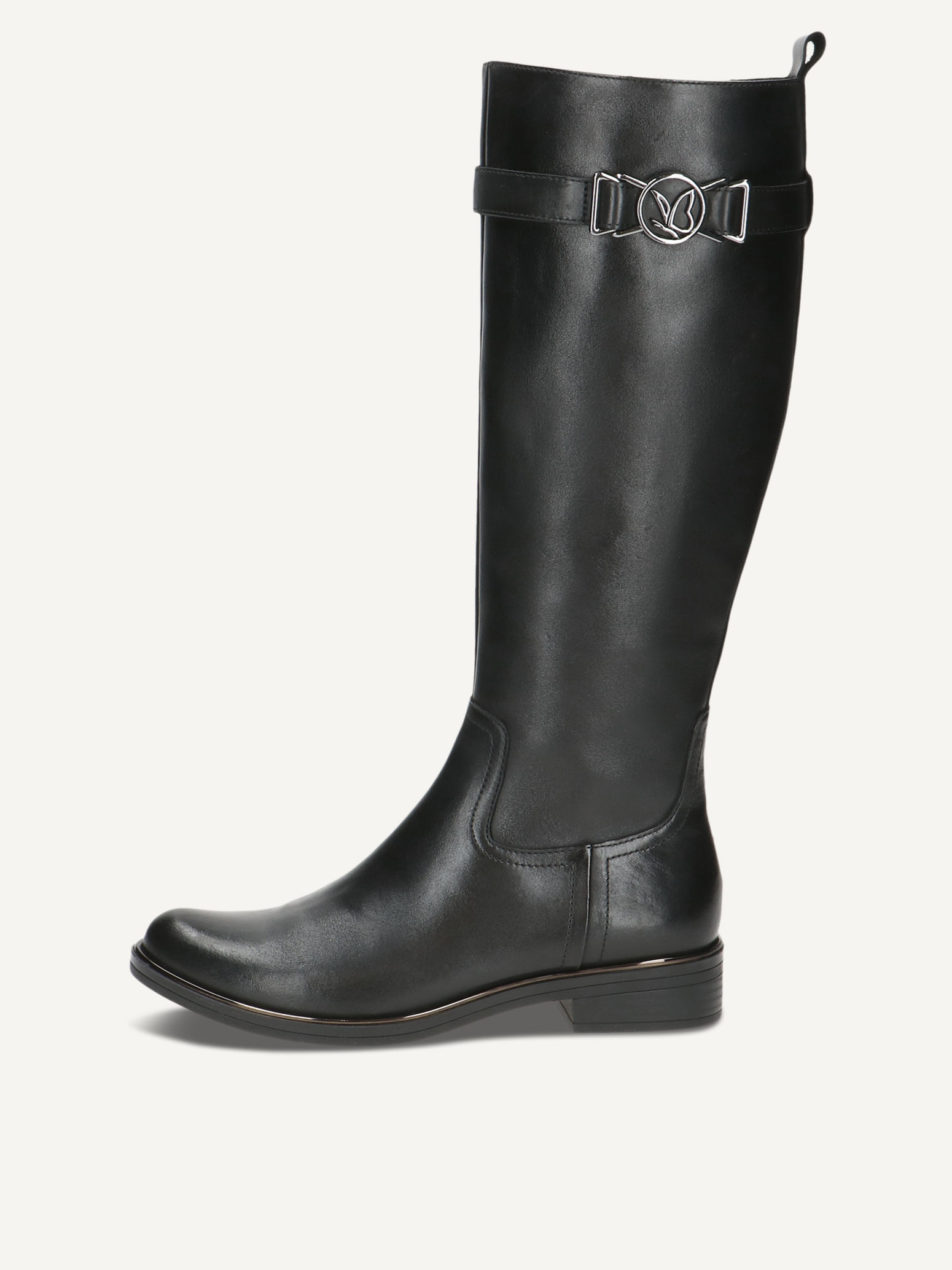 CAPRICE Stiefel, schwarz, aus Leder mit Blockabsatz, Gr. 37