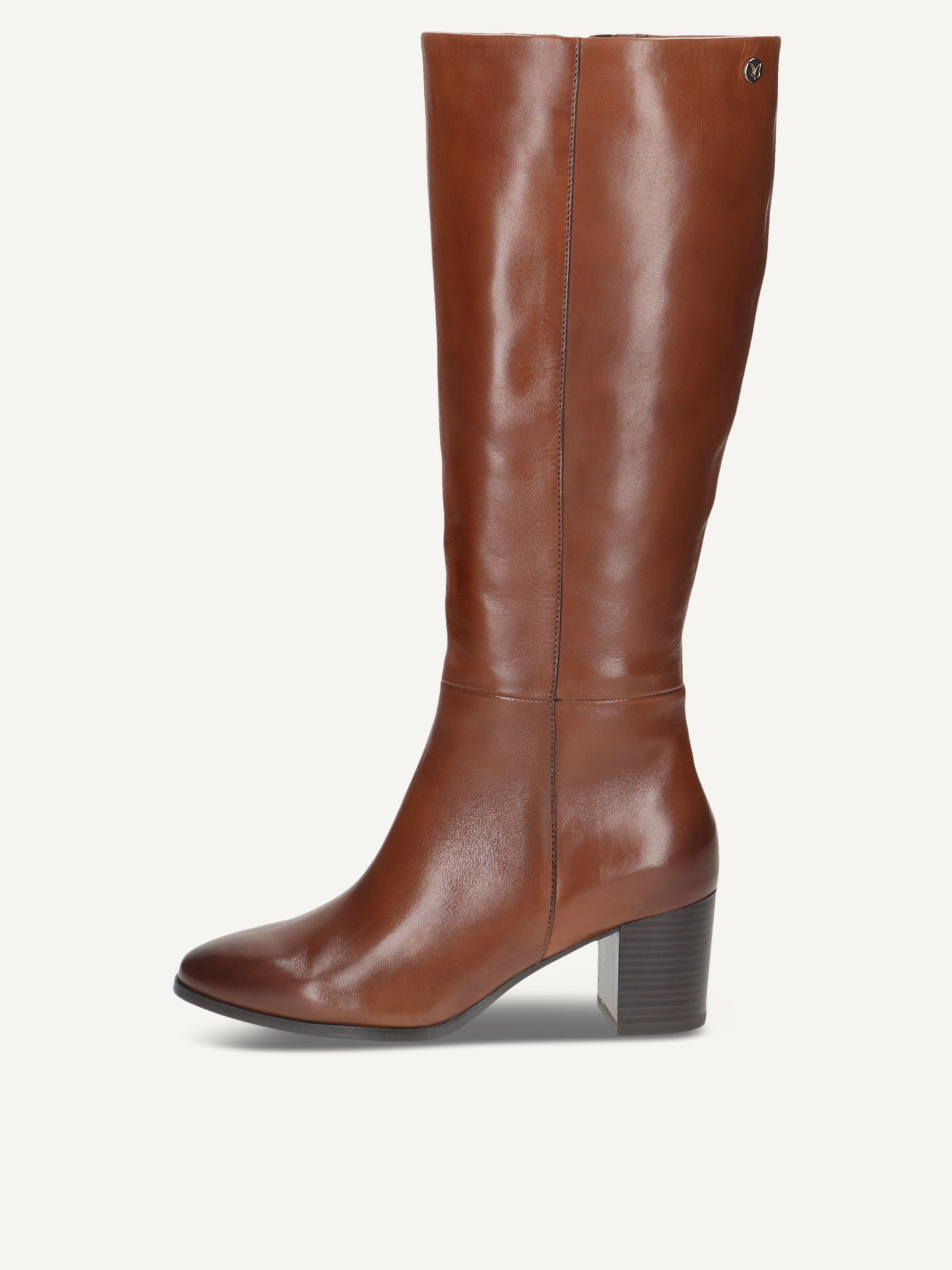 CAPRICE Stiefel, braun, aus Leder mit Blockabsatz, Gr. 37