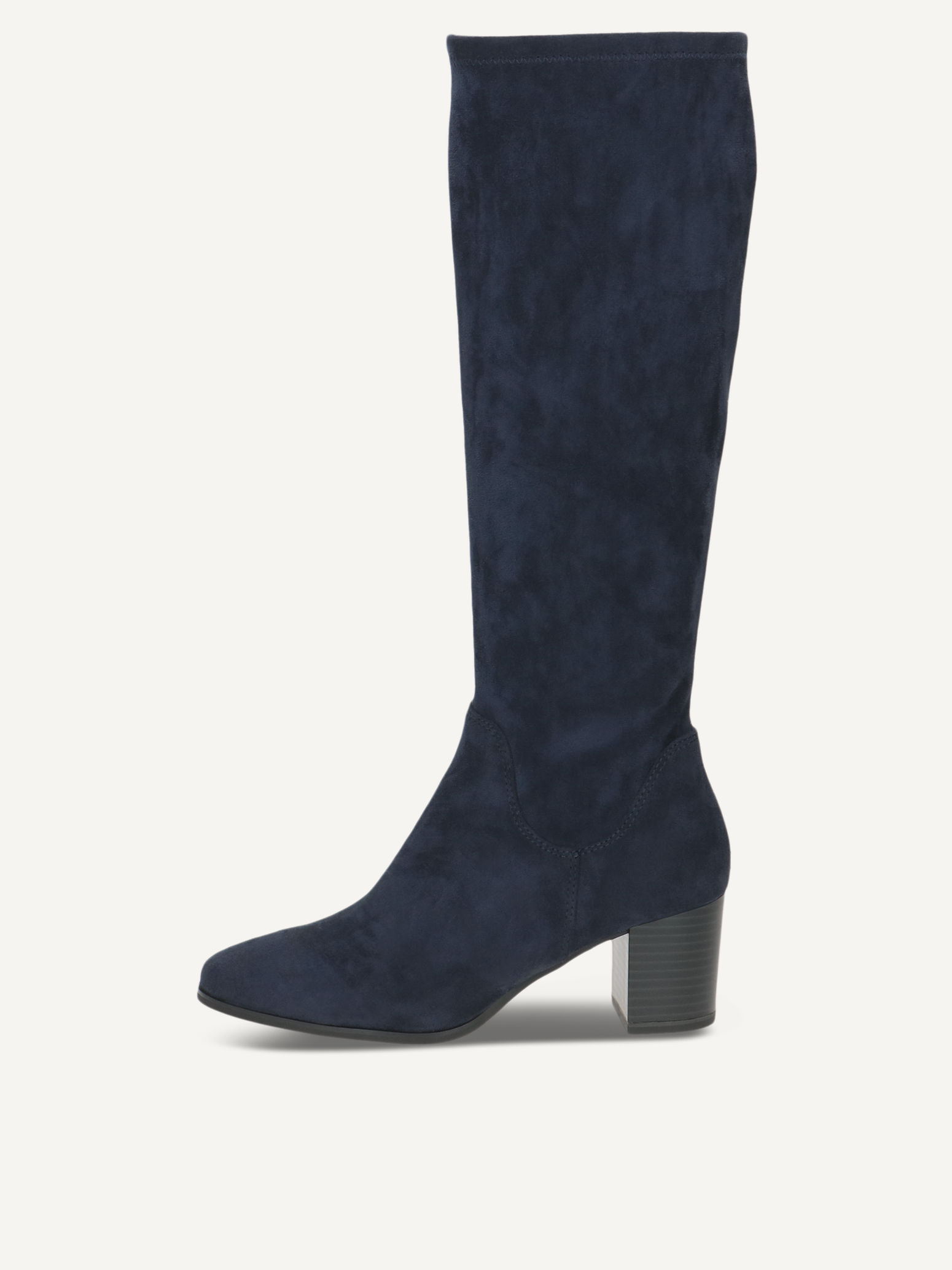 CAPRICE Stiefel, blau, aus Textil mit Blockabsatz, Gr. 37.5