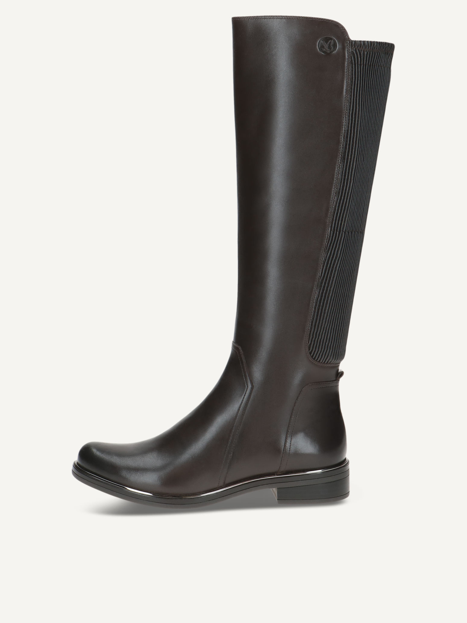 CAPRICE Stiefel, braun, aus Leder und Synthetik mit Blockabsatz, Gr. 39