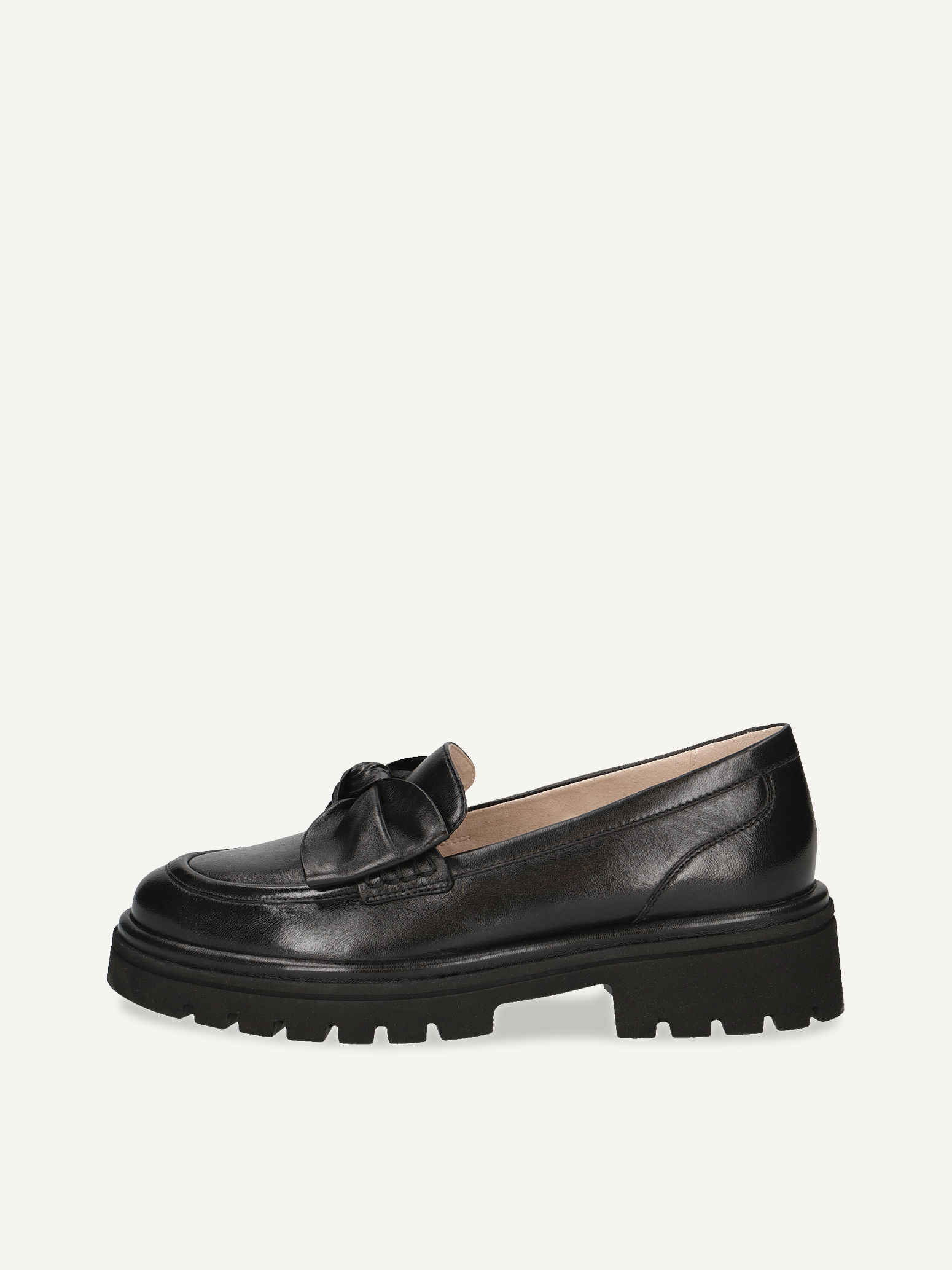CAPRICE Slipper, black, made of Leather with Block heel, Size 38