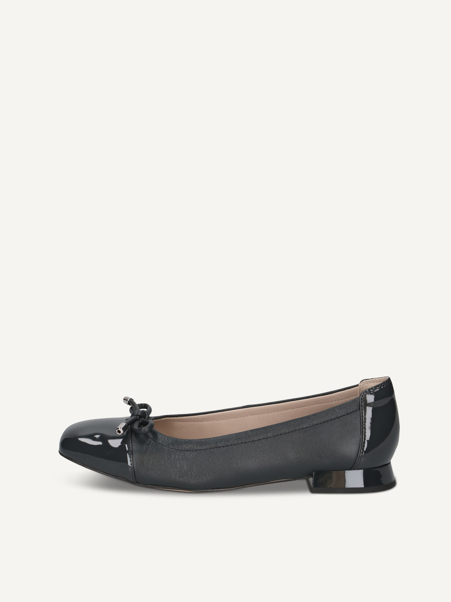 CAPRICE Ballerina, , made of Leather with Trapeze heel, Size 42