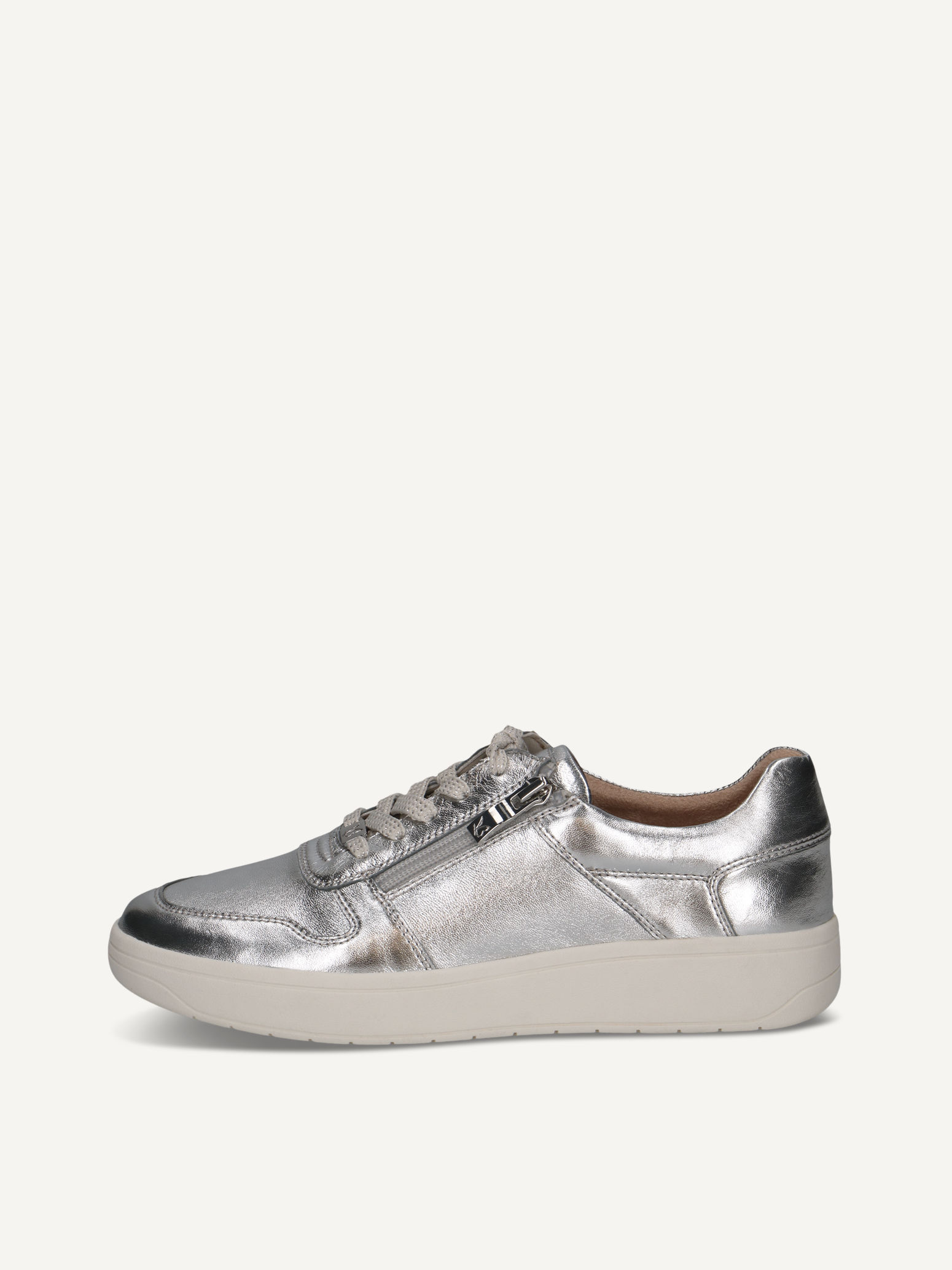 CAPRICE Sneaker, metallic, aus Leder , Gr. 38