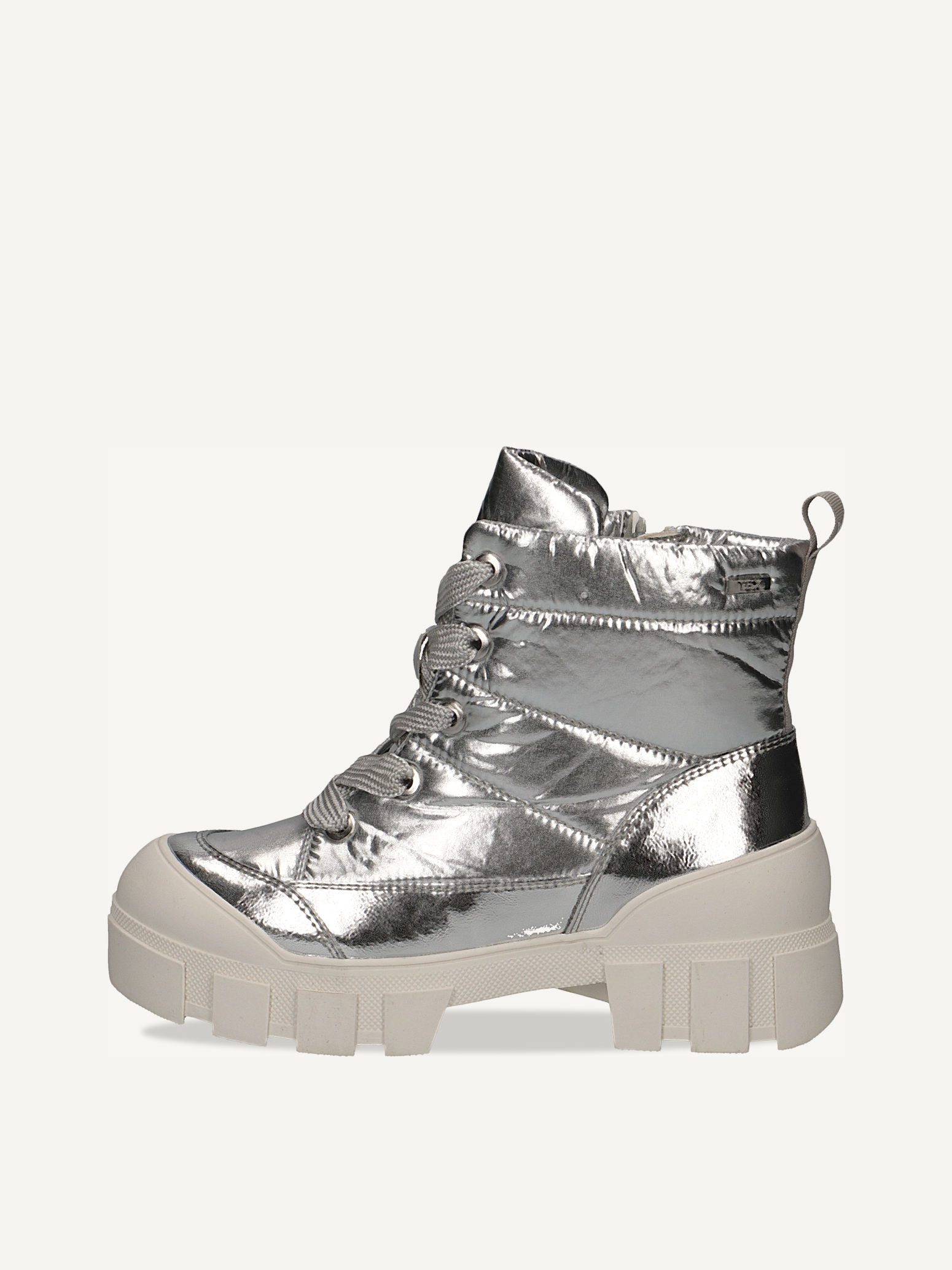 Stiefelette - silber Warmfutter