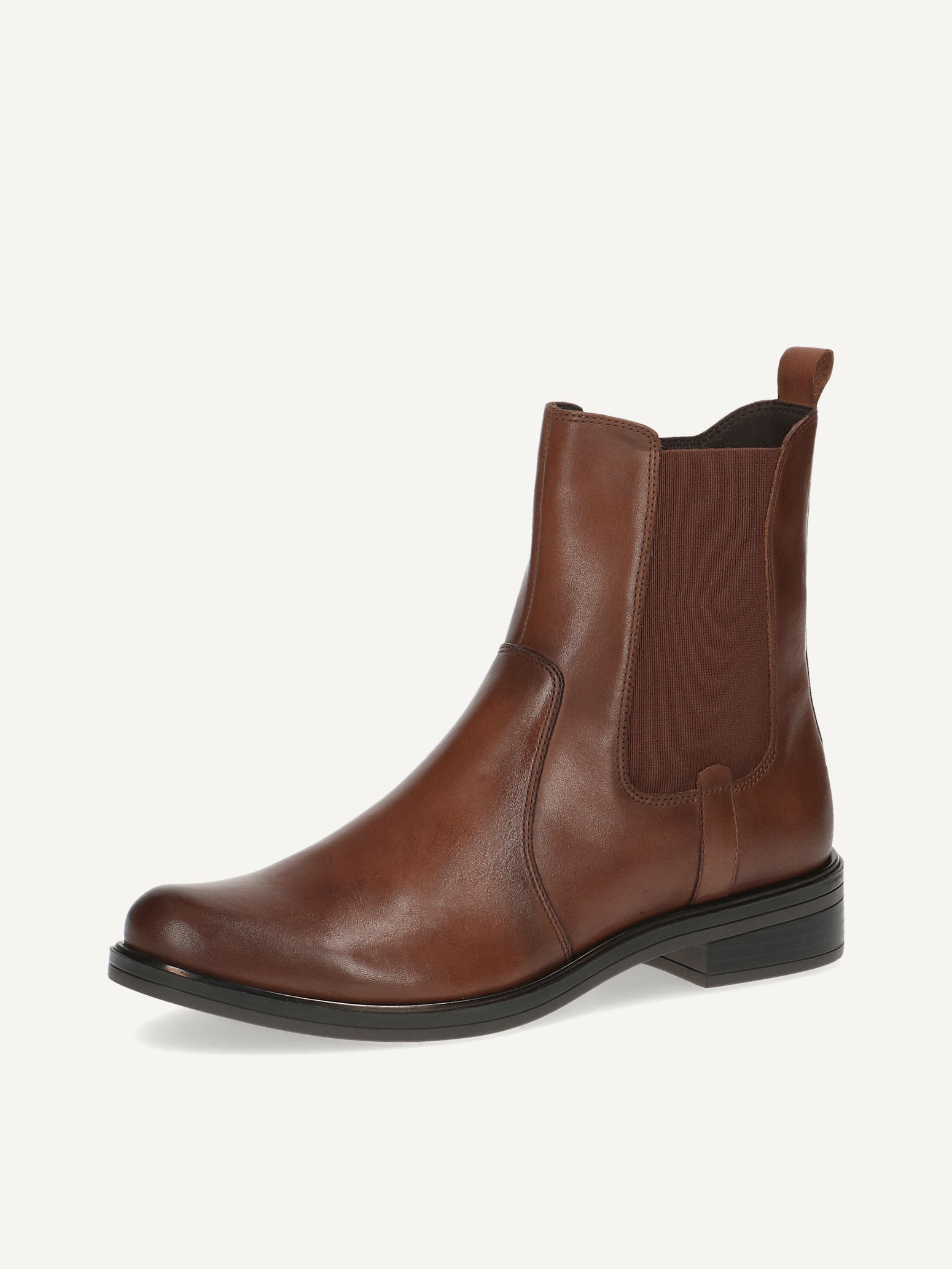 Lederstiefelette - braun