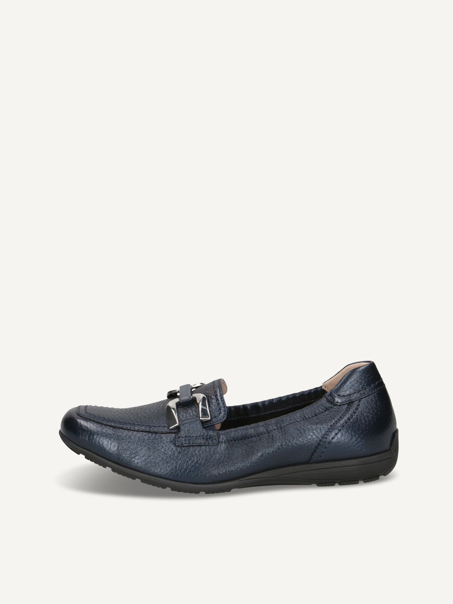 CAPRICE Moccasin, blue, made of Leather without heel, Size 36