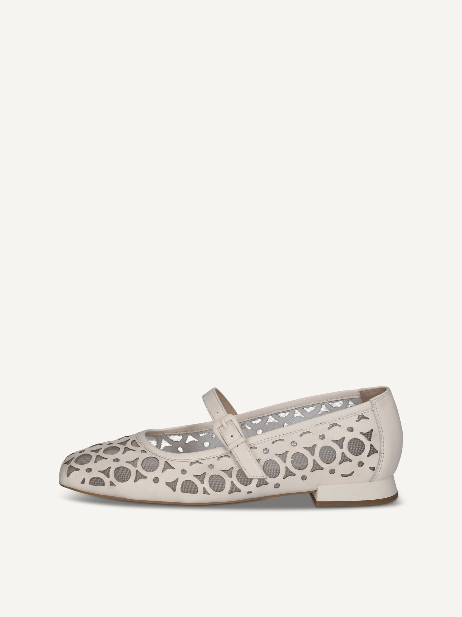 CAPRICE Ballerina, , made of Leather with Trapeze heel, Size 41