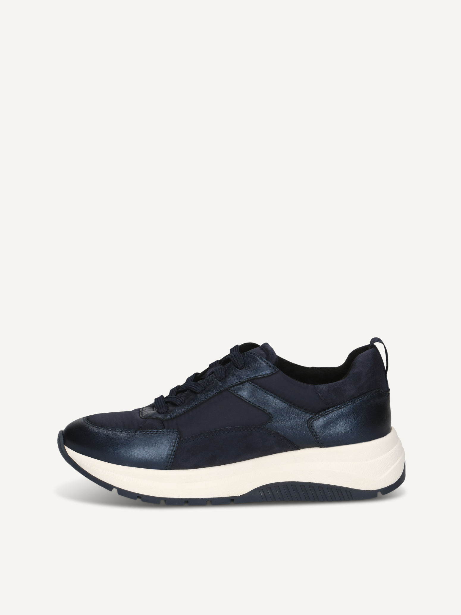 CAPRICE Sneaker, blau, aus Leder und Textil , Gr. 40