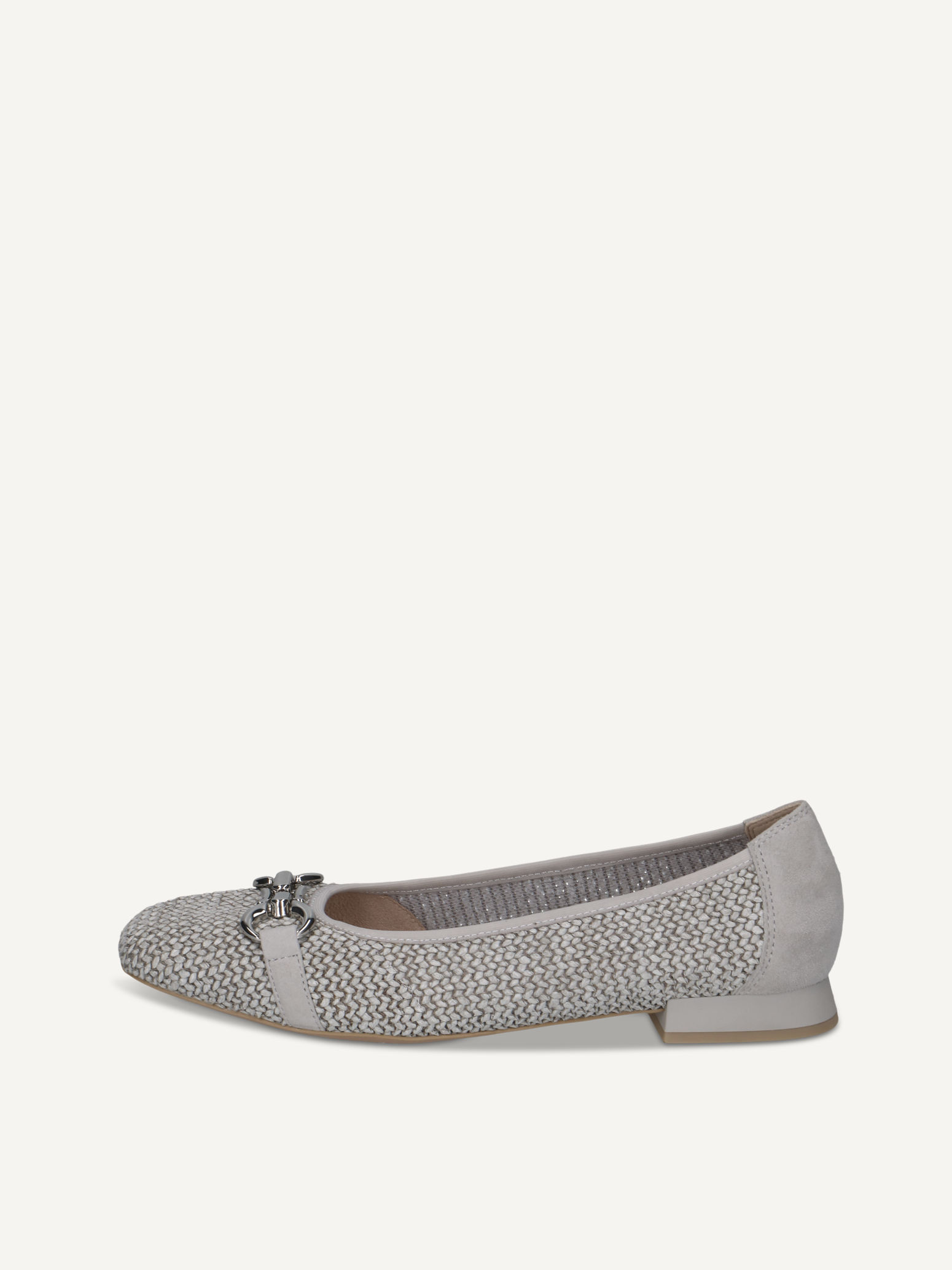 CAPRICE Ballerina, , made of Leather and synthetic with Trapeze heel, Size 38