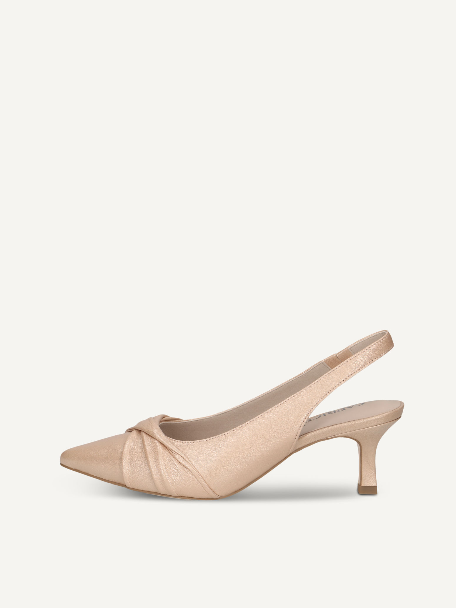 CAPRICE sling pumps, , made of Leather with Queenie, Size 37.5