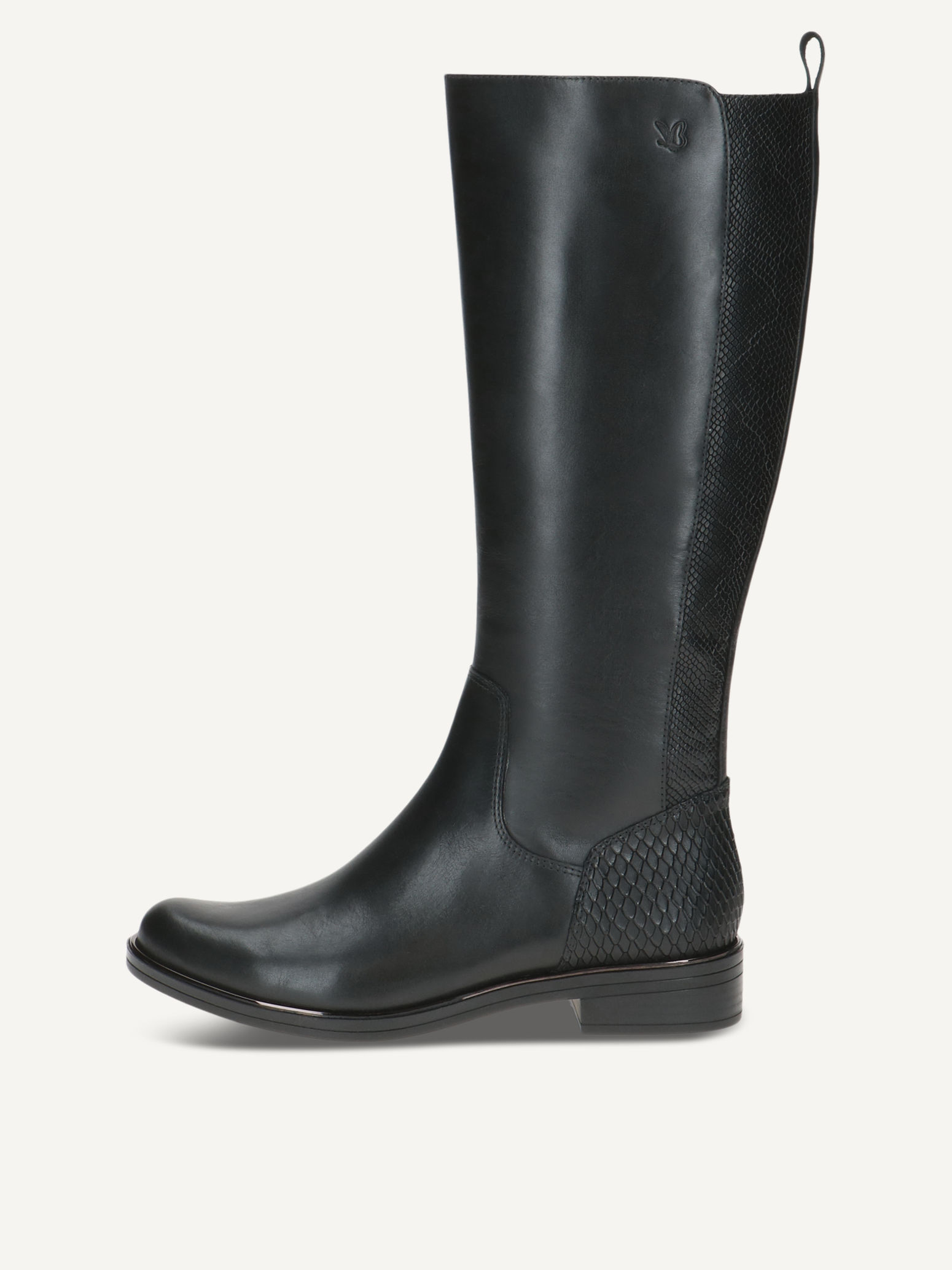 CAPRICE Stiefel, schwarz, aus Leder mit Blockabsatz, Gr. 41