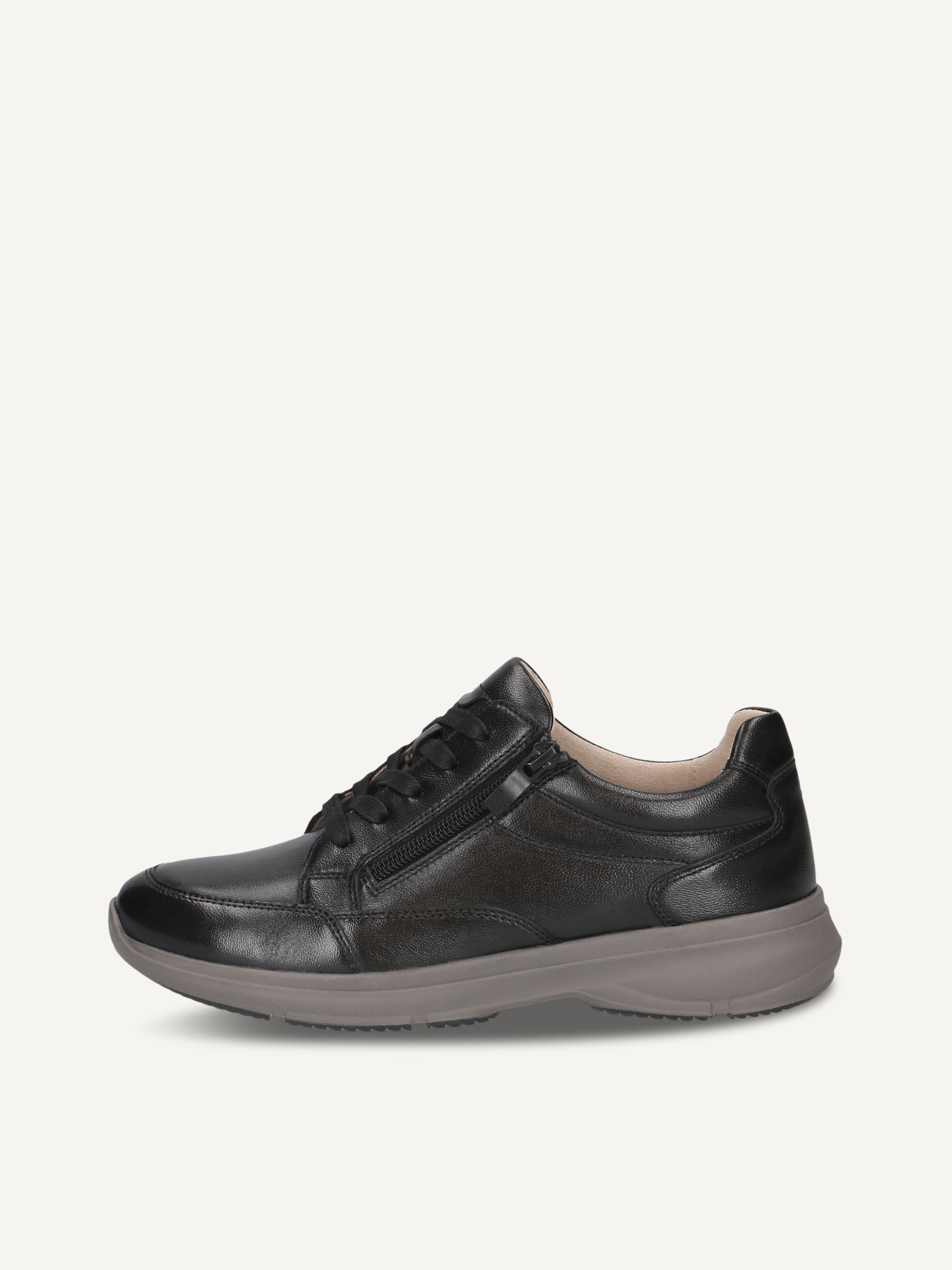 CAPRICE Sneaker, schwarz, aus Leder , Gr. 40
