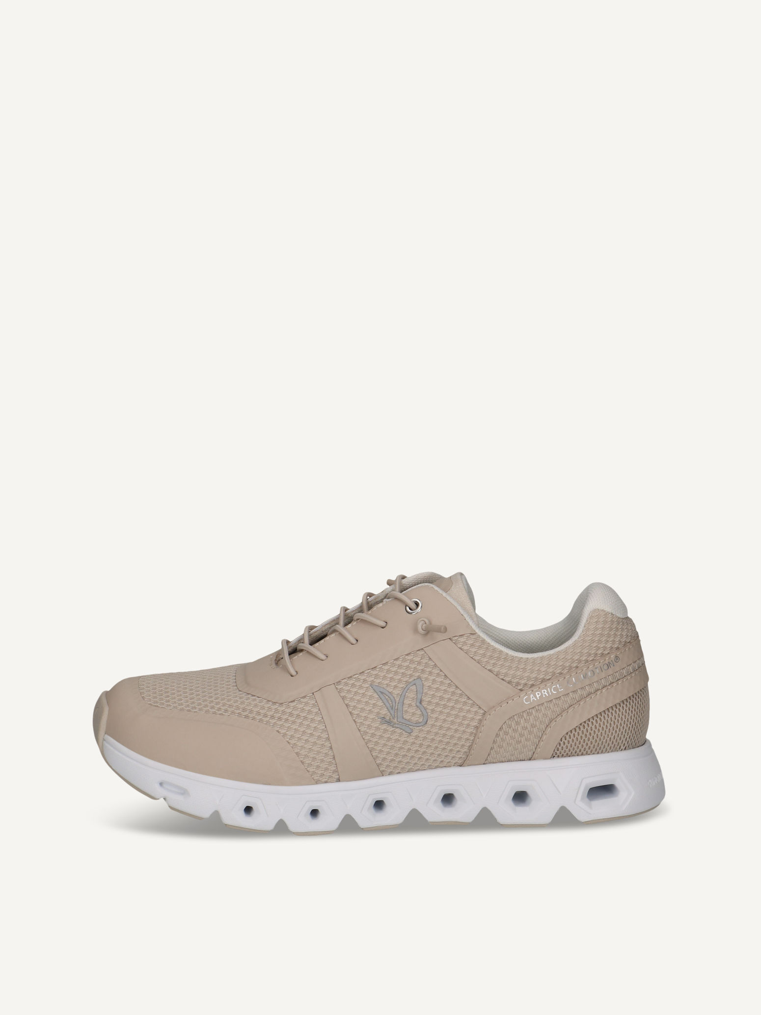 CAPRICE Sneaker, beige, made of Textile and synthetic, Size 38