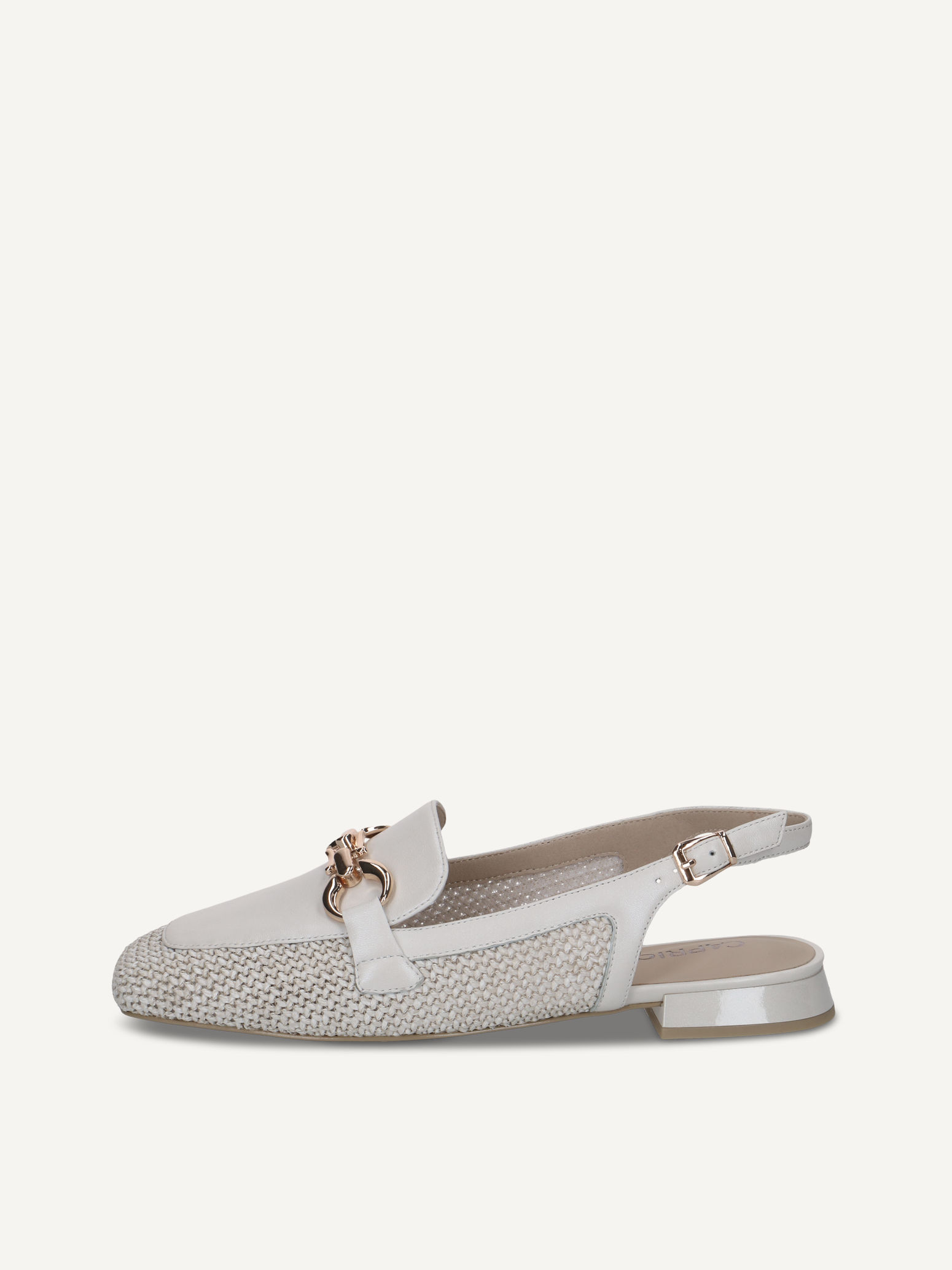 CAPRICE Ballerina, , made of Leather and synthetic with Trapeze heel, Size 40