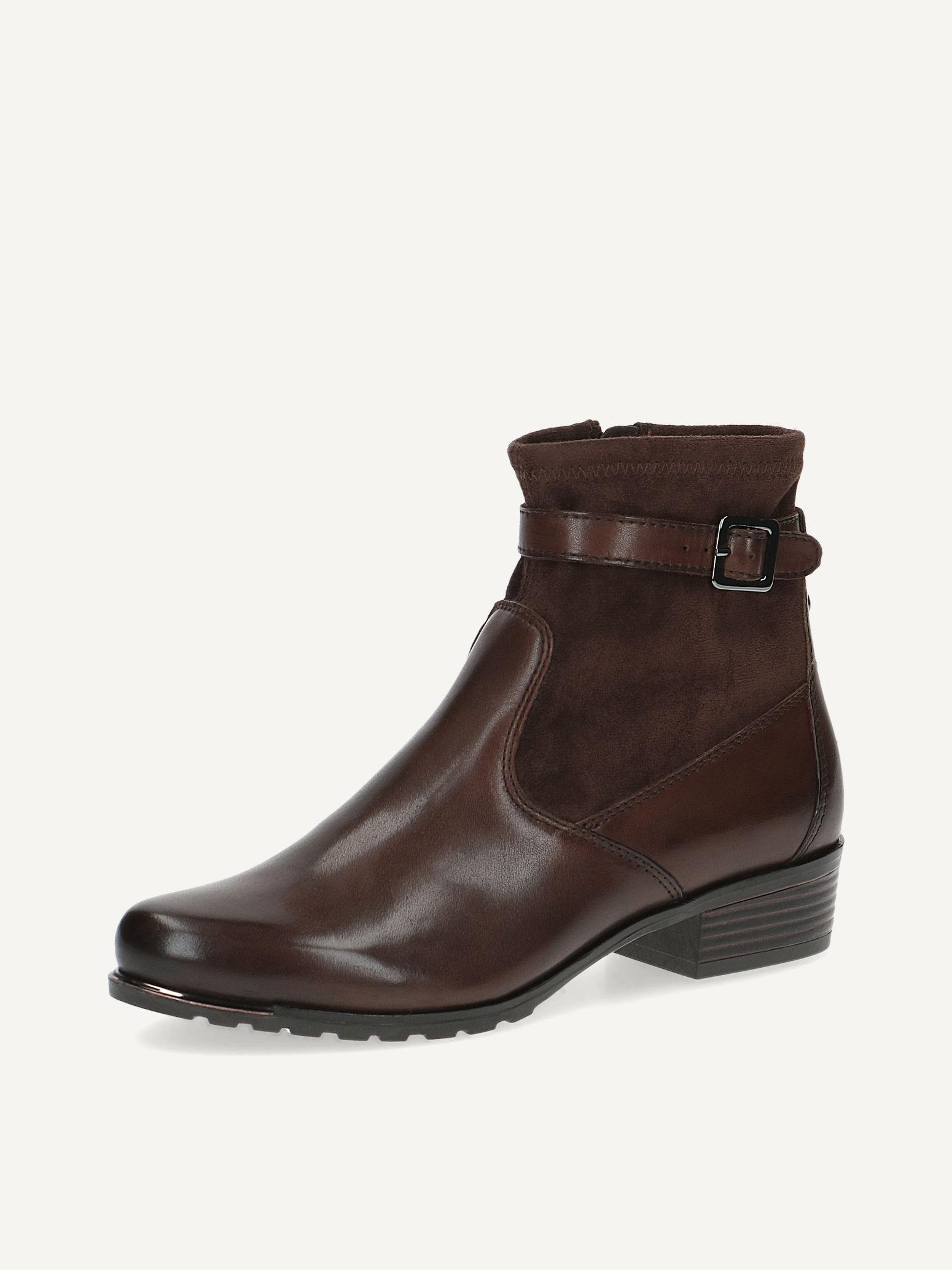 Lederstiefelette - braun
