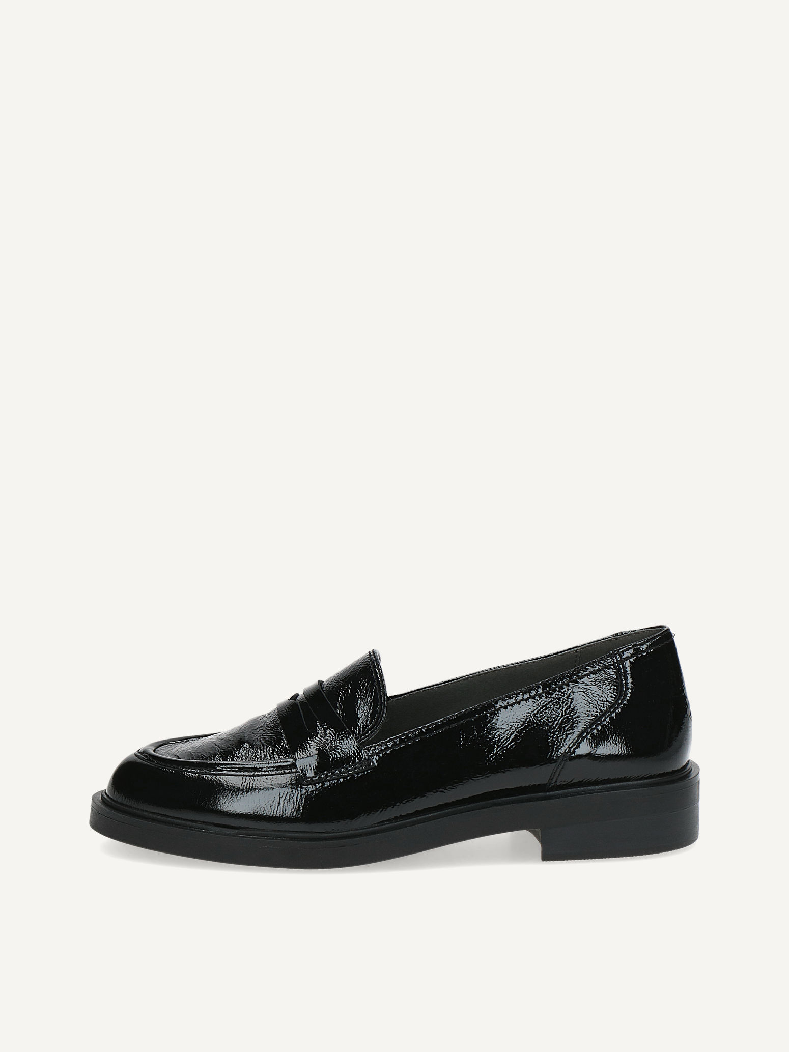 CAPRICE Slipper, schwarz, aus Leder mit Blockabsatz, Gr. 40