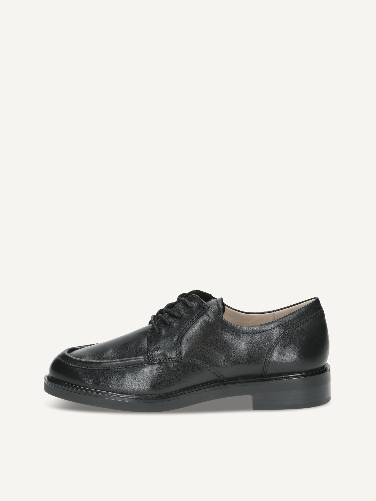 CAPRICE Low shoes, black, made of Leather with Block heel, Size 41