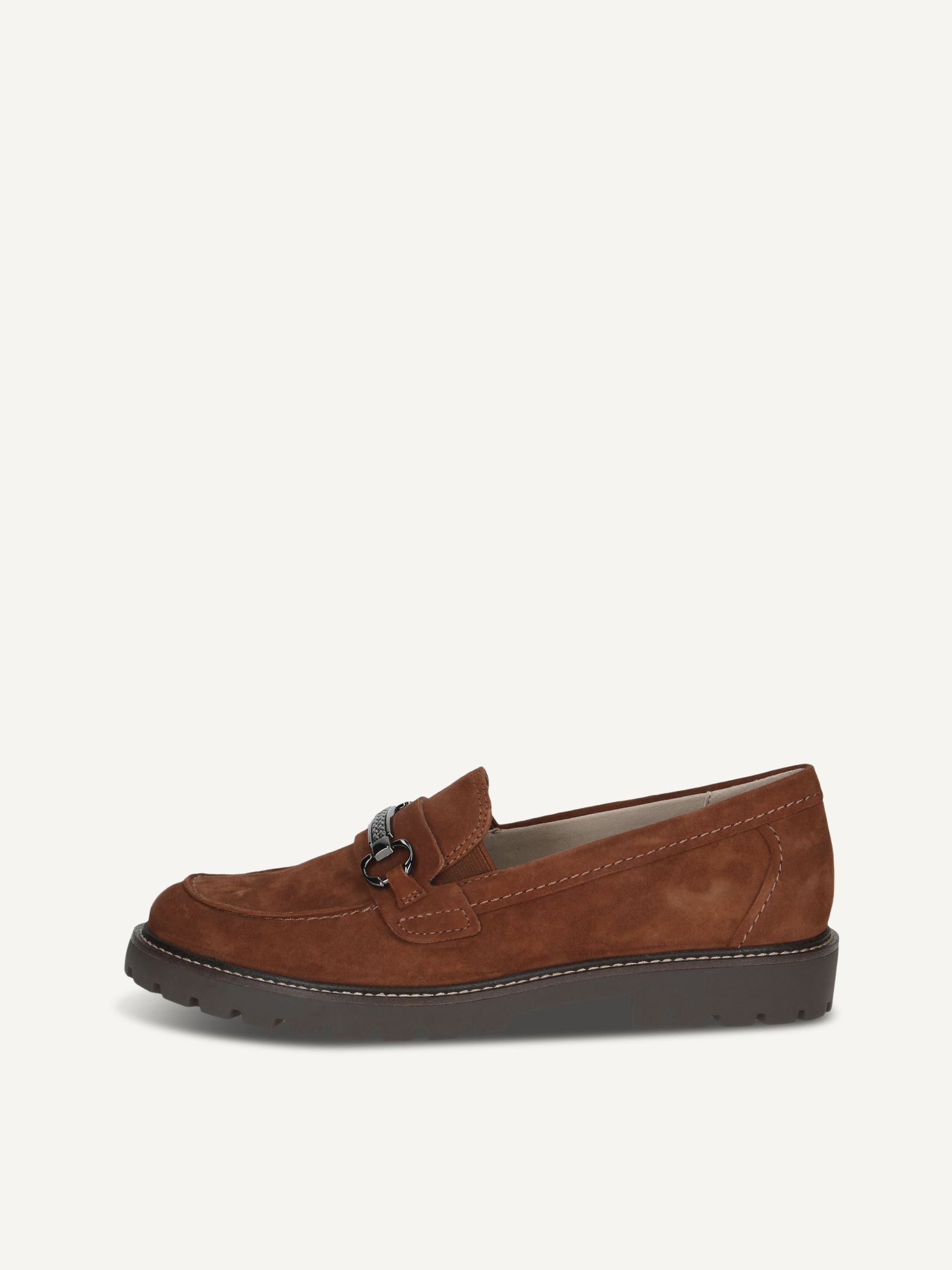 CAPRICE Slipper, braun, aus Leder , Gr. 38