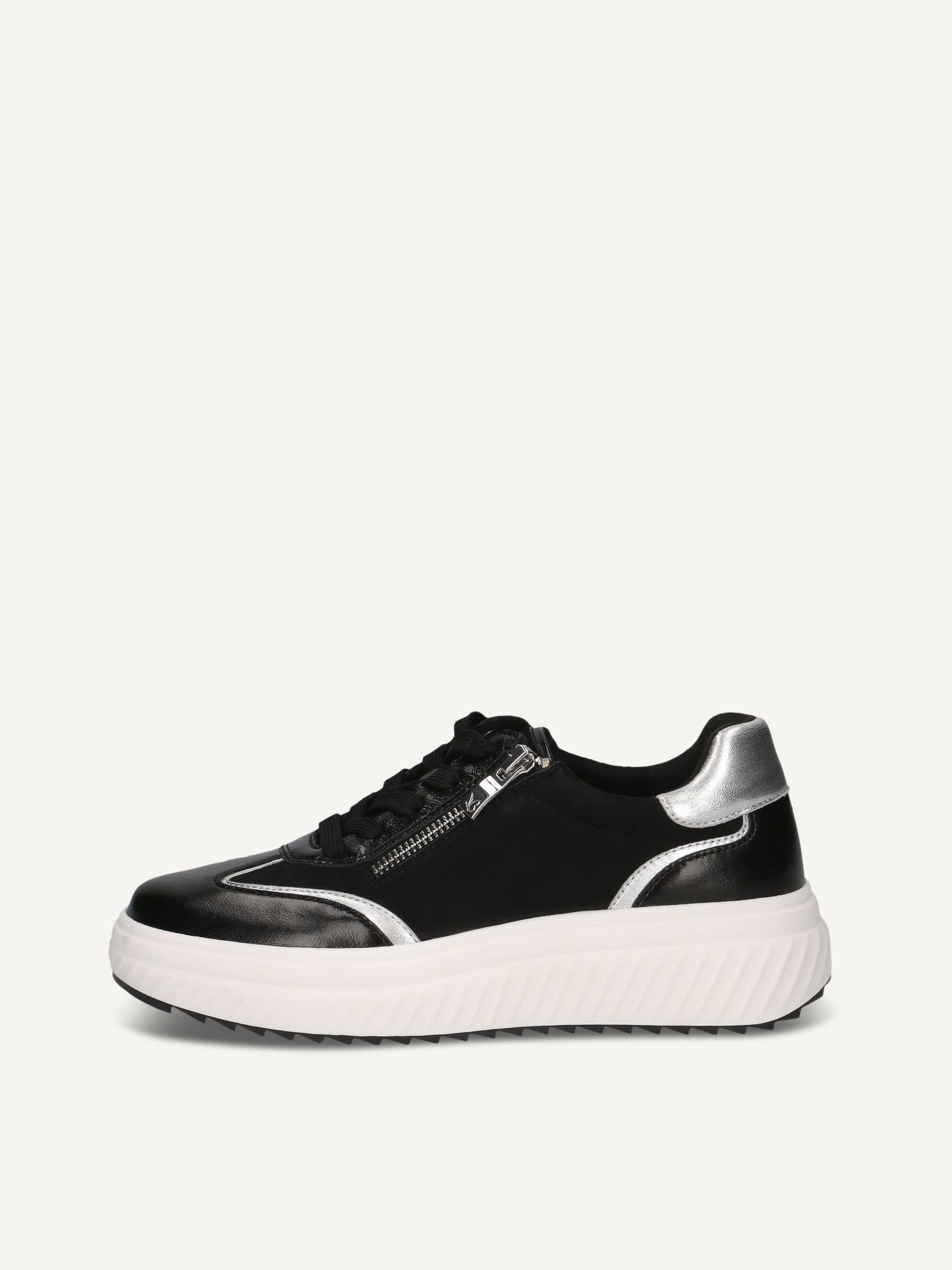 CAPRICE Sneaker, schwarz, aus Leder , Gr. 36