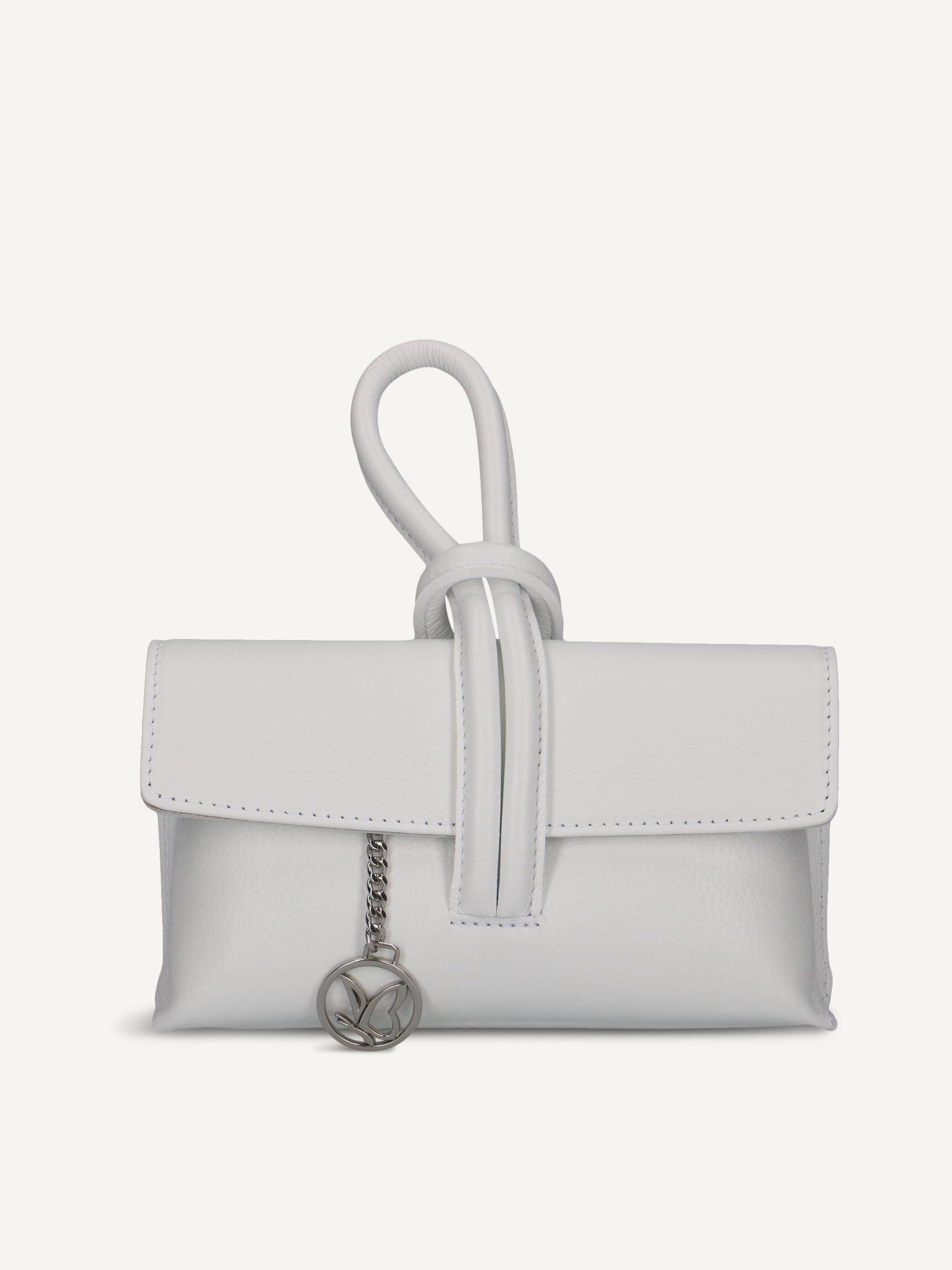 CAPRICE Clutch bag, white, made of Leather, Size 1