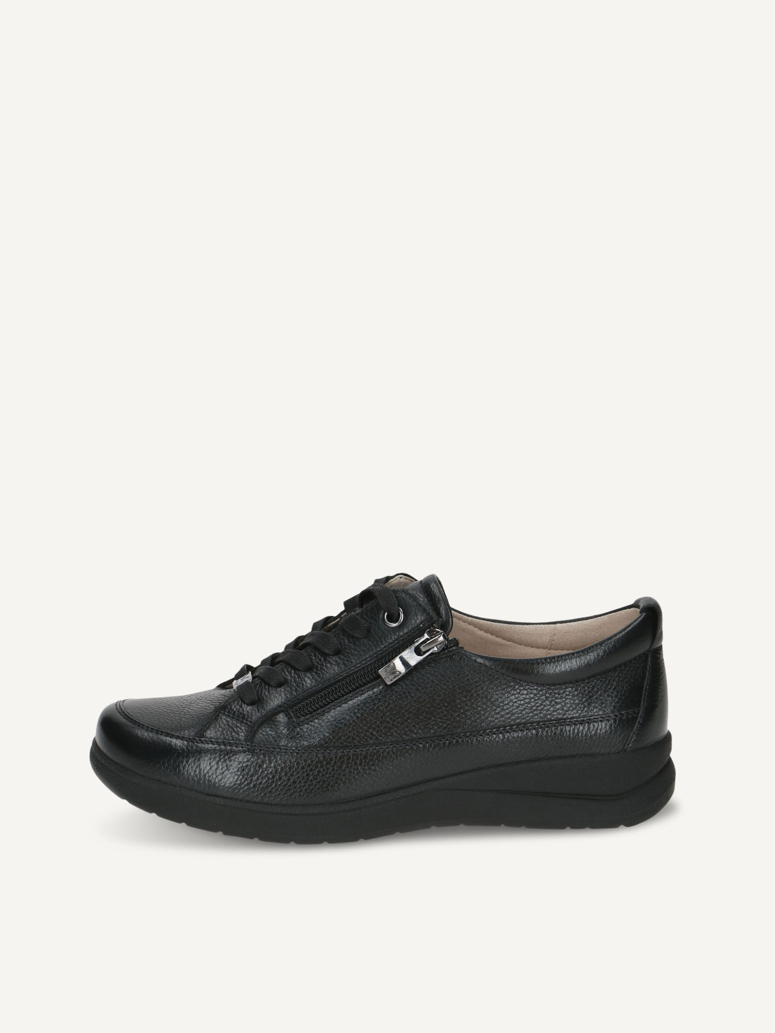 CAPRICE Low shoes, black, made of Leather, Size 36