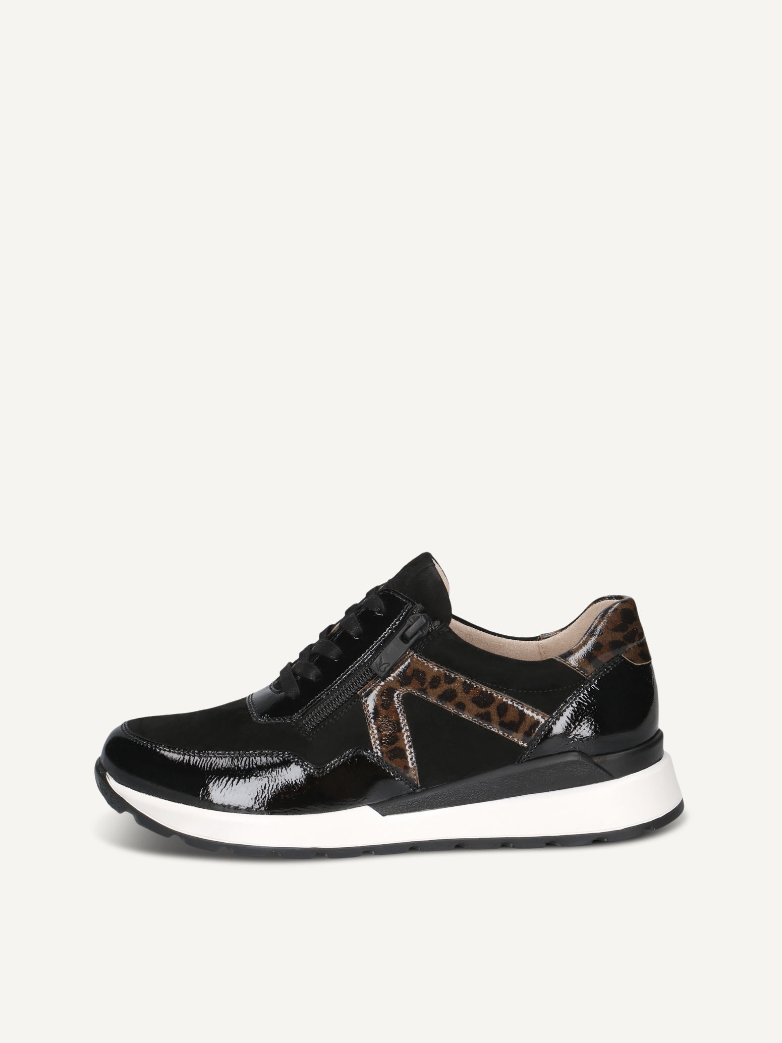 CAPRICE Sneaker, schwarz, aus Leder , Gr. 37