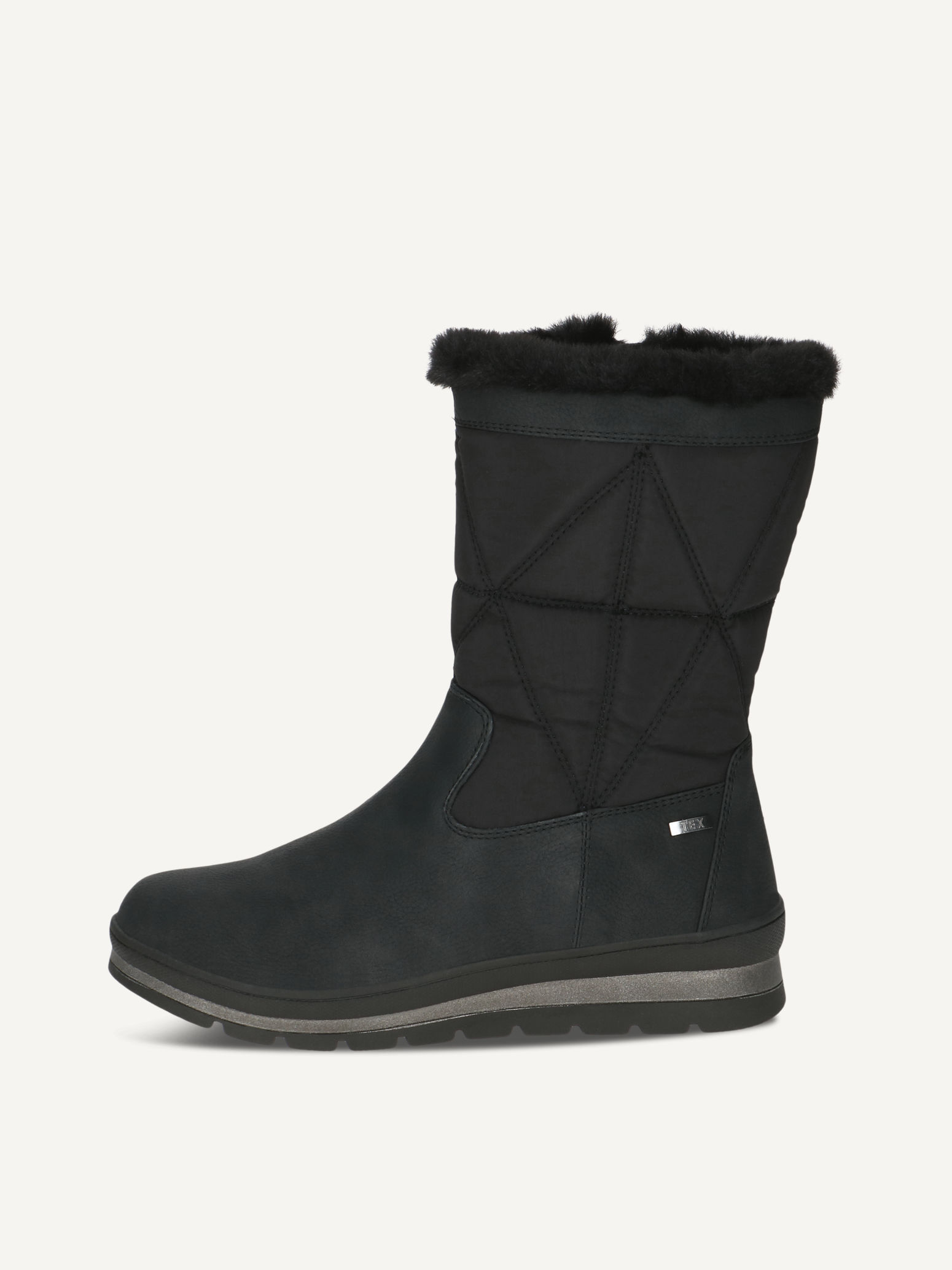 CAPRICE Bootie, black, made of Textile and synthetic with Wedge heel, Size 37.5