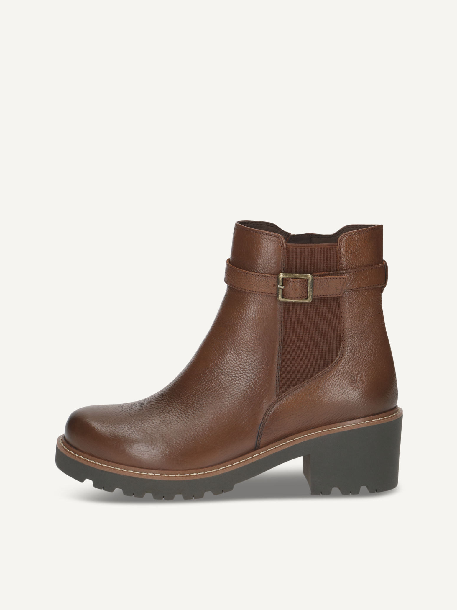 CAPRICE Bootie, brown, made of Leather without heel, Size 42