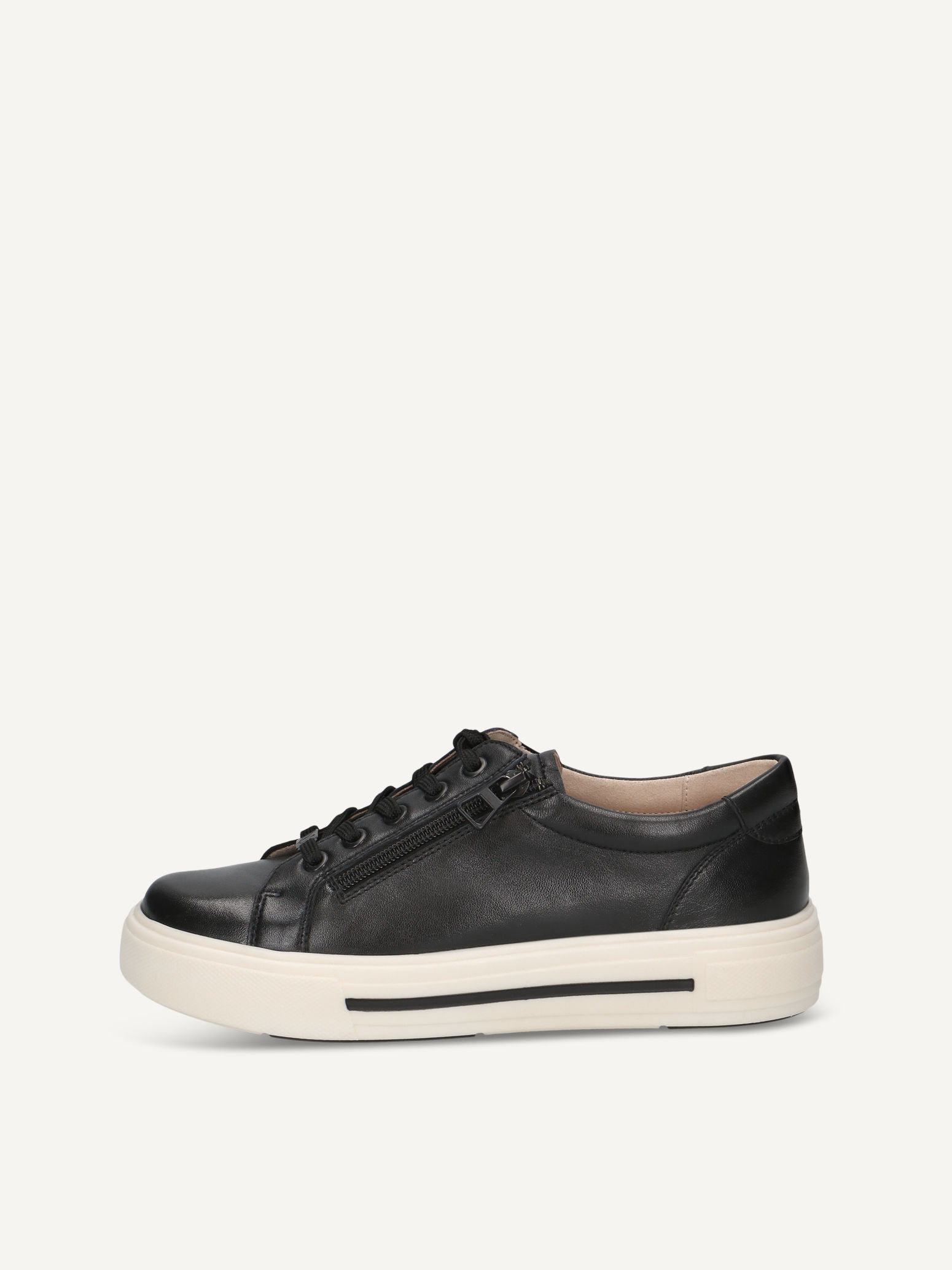 CAPRICE Sneaker, black, made of Leather, Size 38
