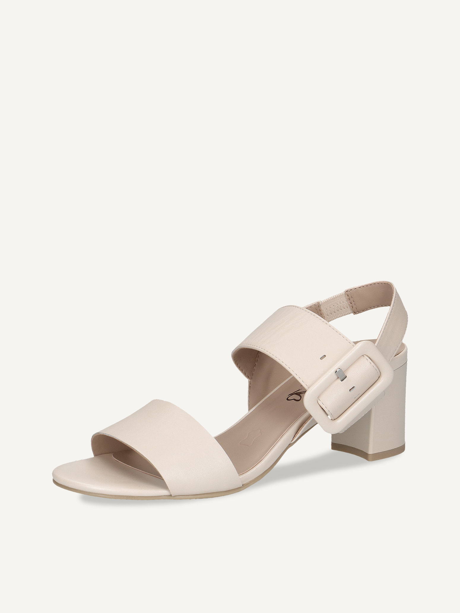 Ledersandalette - beige