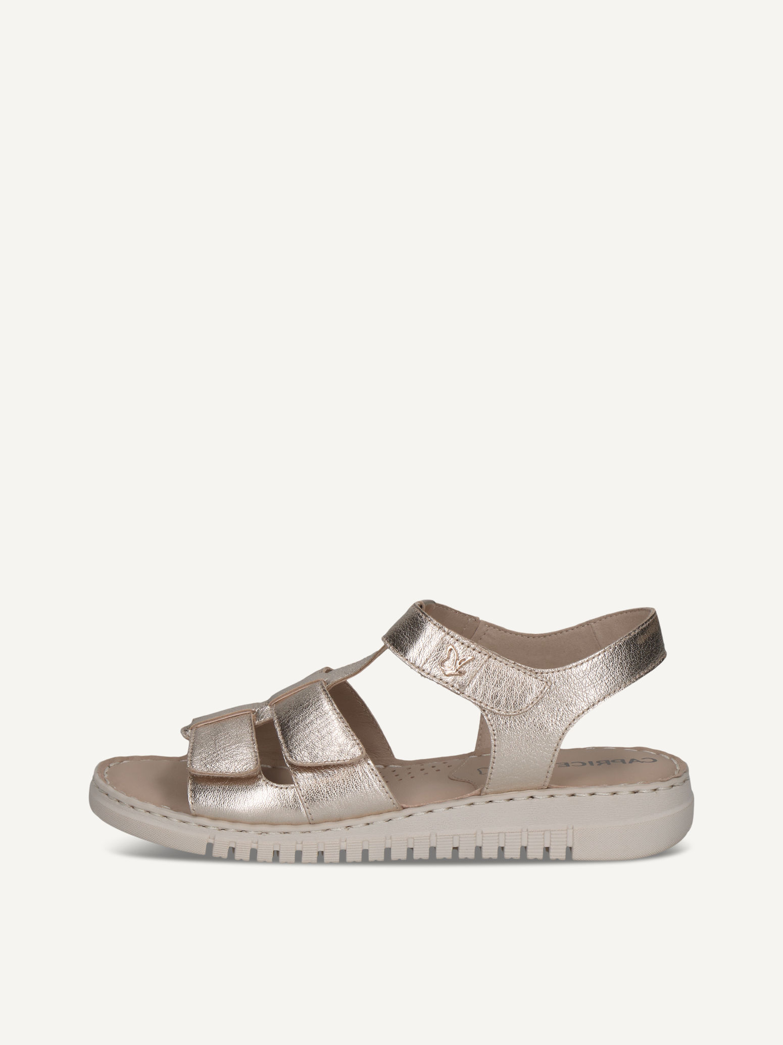 CAPRICE Heeled sandal, metallic, made of Leather without heel, Size 37