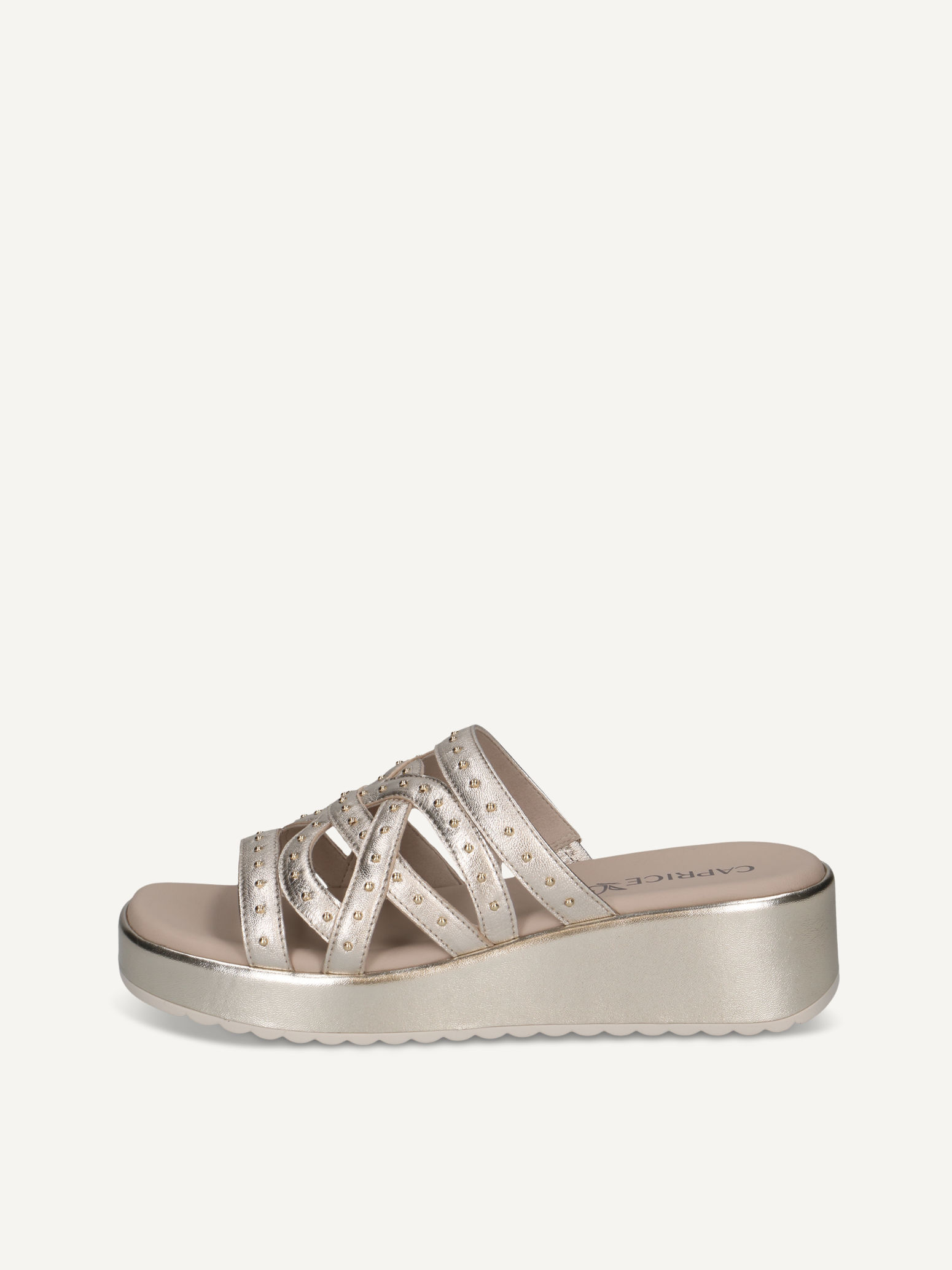 CAPRICE Mule, , made of Leather with Wedge heel, Size 42