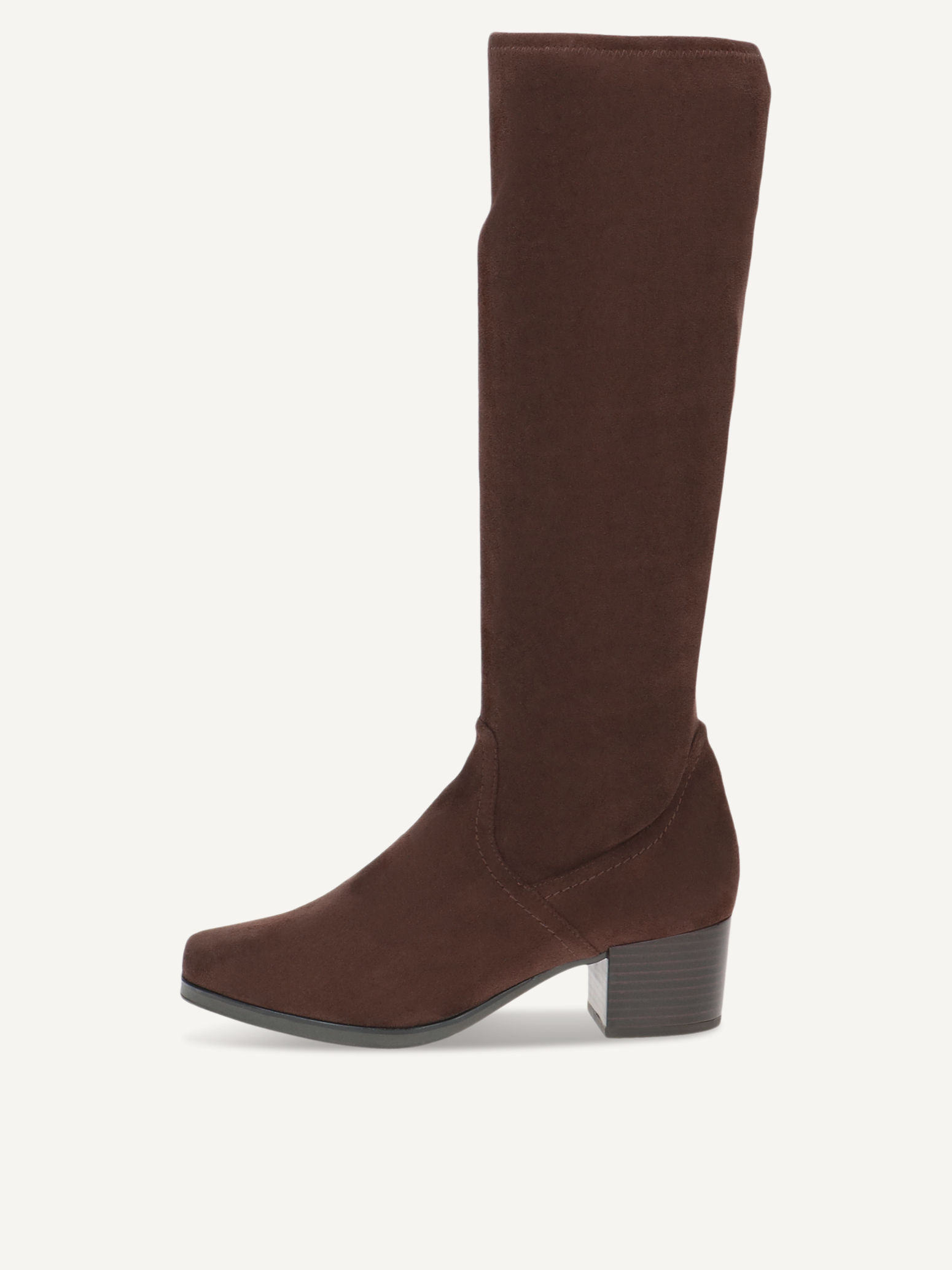 CAPRICE Boots, brown, made of Textiles with Block heel, Size 36